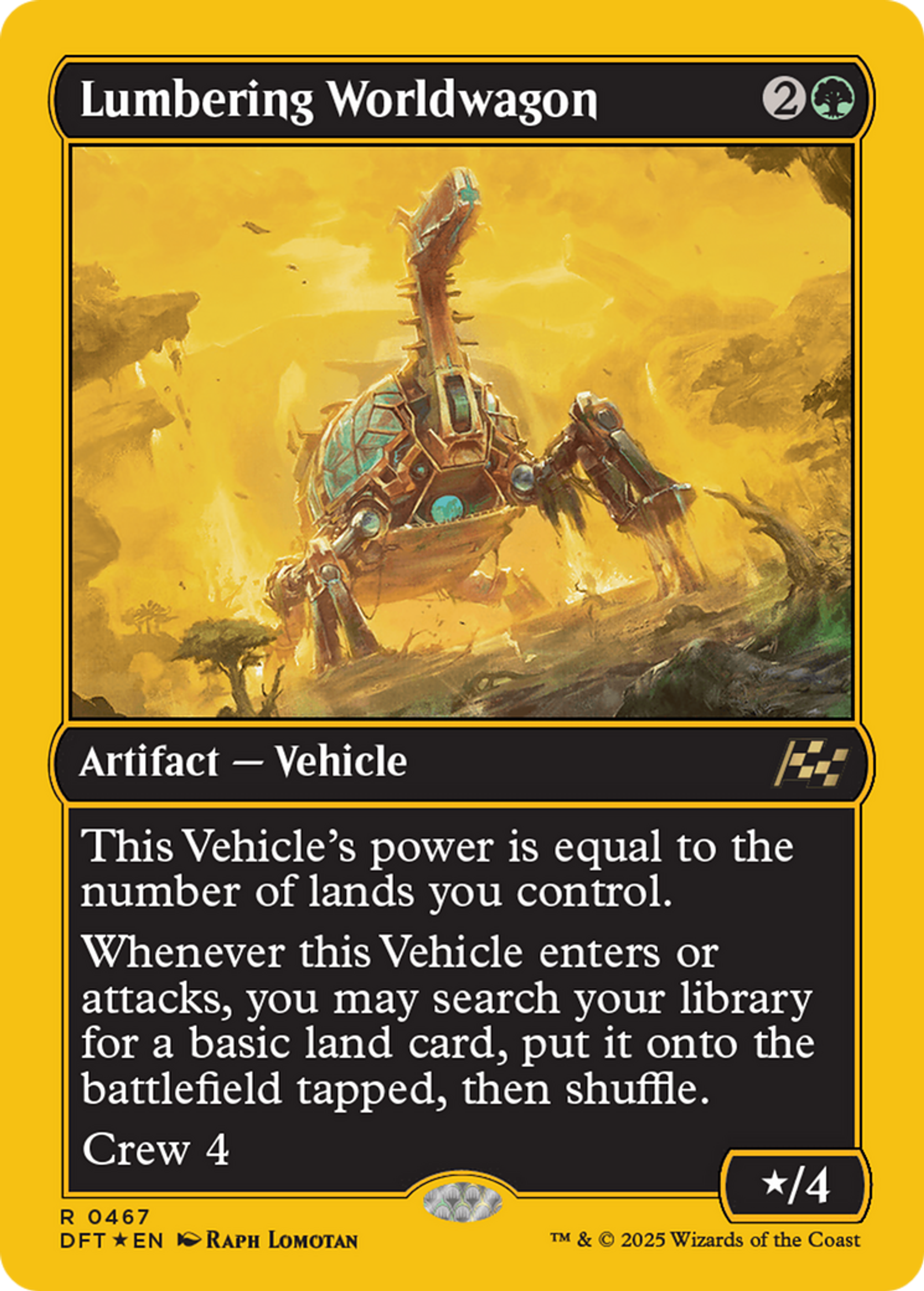 Lumbering Worldwagon — Aetherdrift — Magic: The Gathering