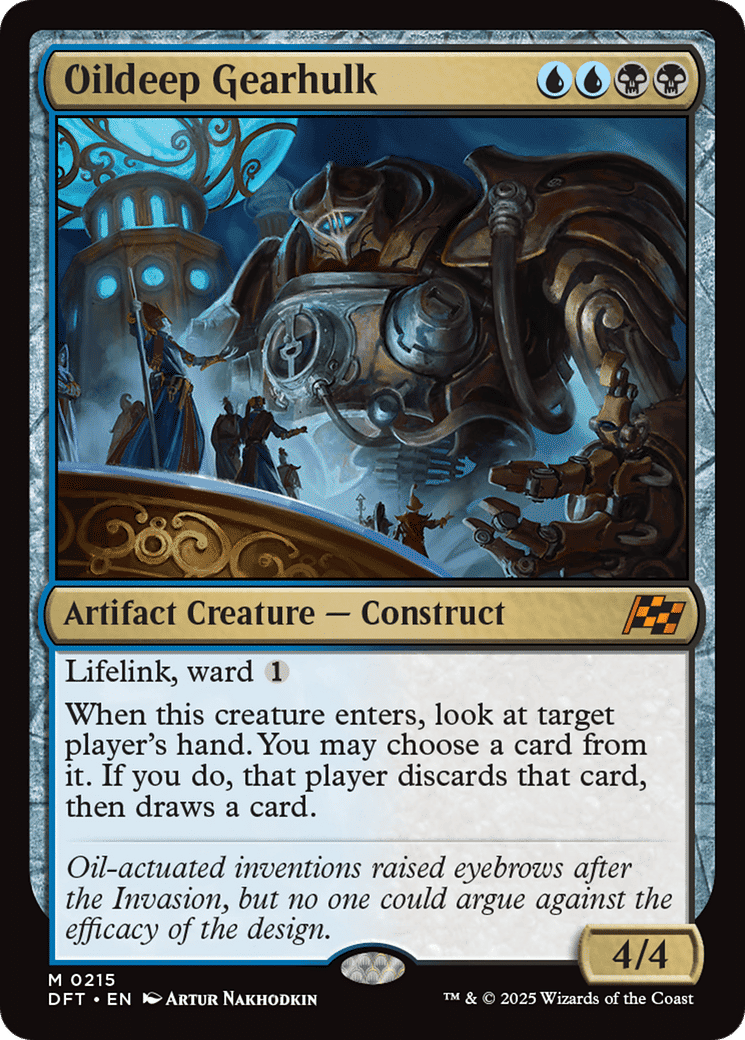 Oildeep Gearhulk — Aetherdrift — Magic: The Gathering