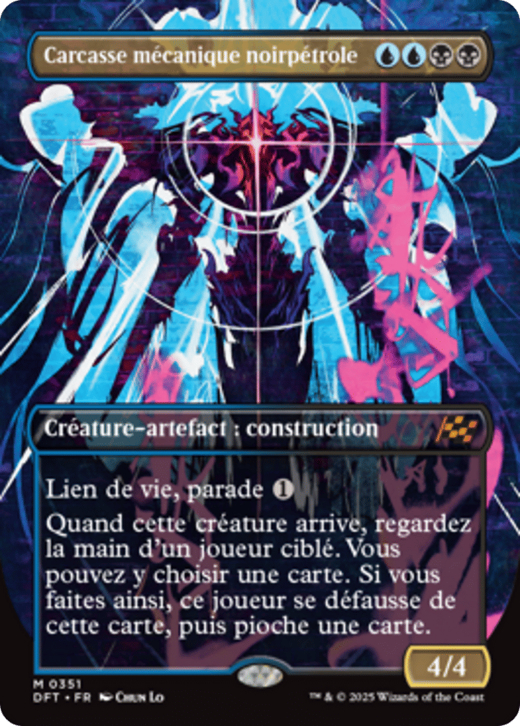 Carcasse mécanique noirpétrole — Aetherdrift — Magic: The Gathering