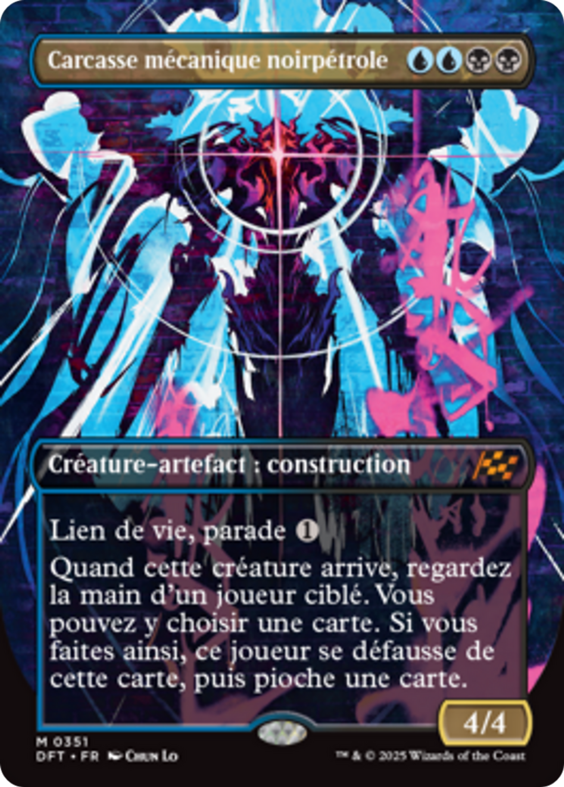 Carcasse mécanique noirpétrole — Aetherdrift — Magic: The Gathering