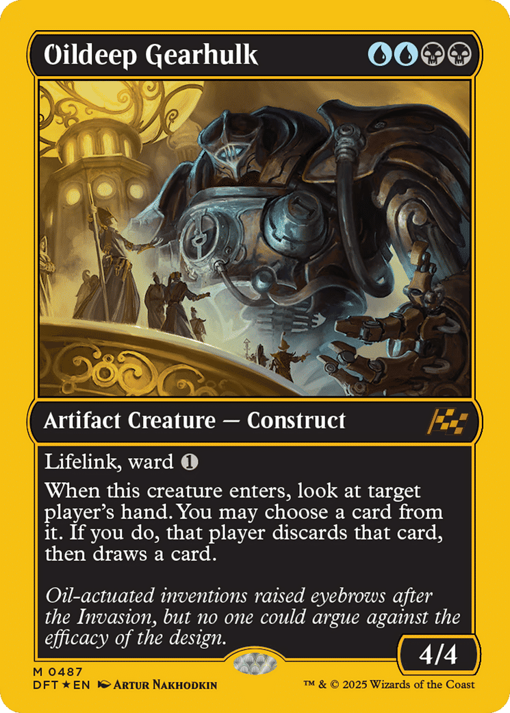 Oildeep Gearhulk — Aetherdrift — Magic: The Gathering