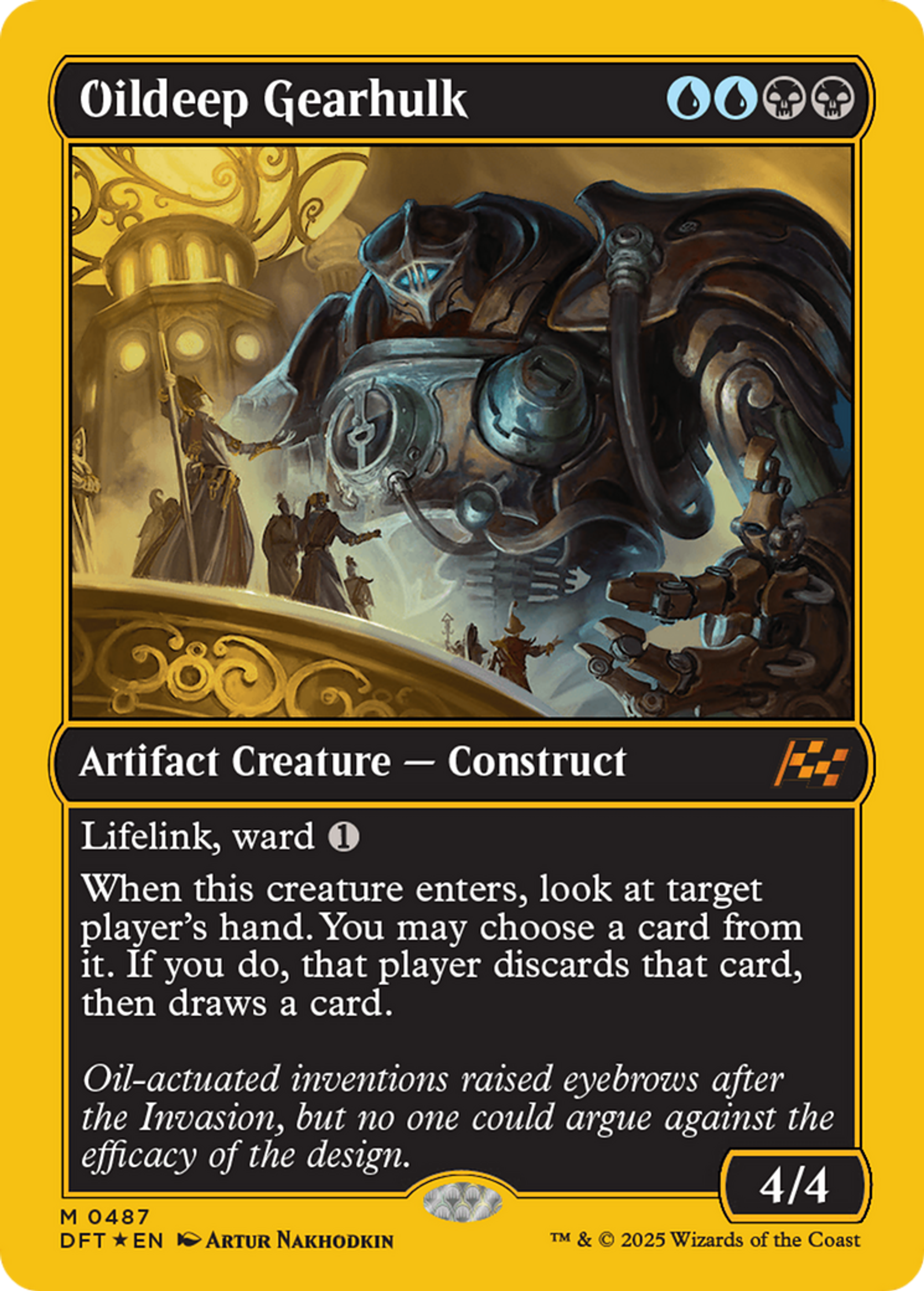 Oildeep Gearhulk — Aetherdrift — Magic: The Gathering