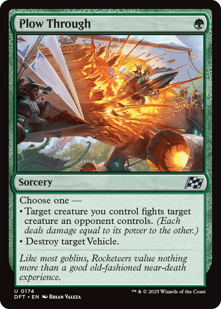 Plow Through — Aetherdrift — Magic: The Gathering