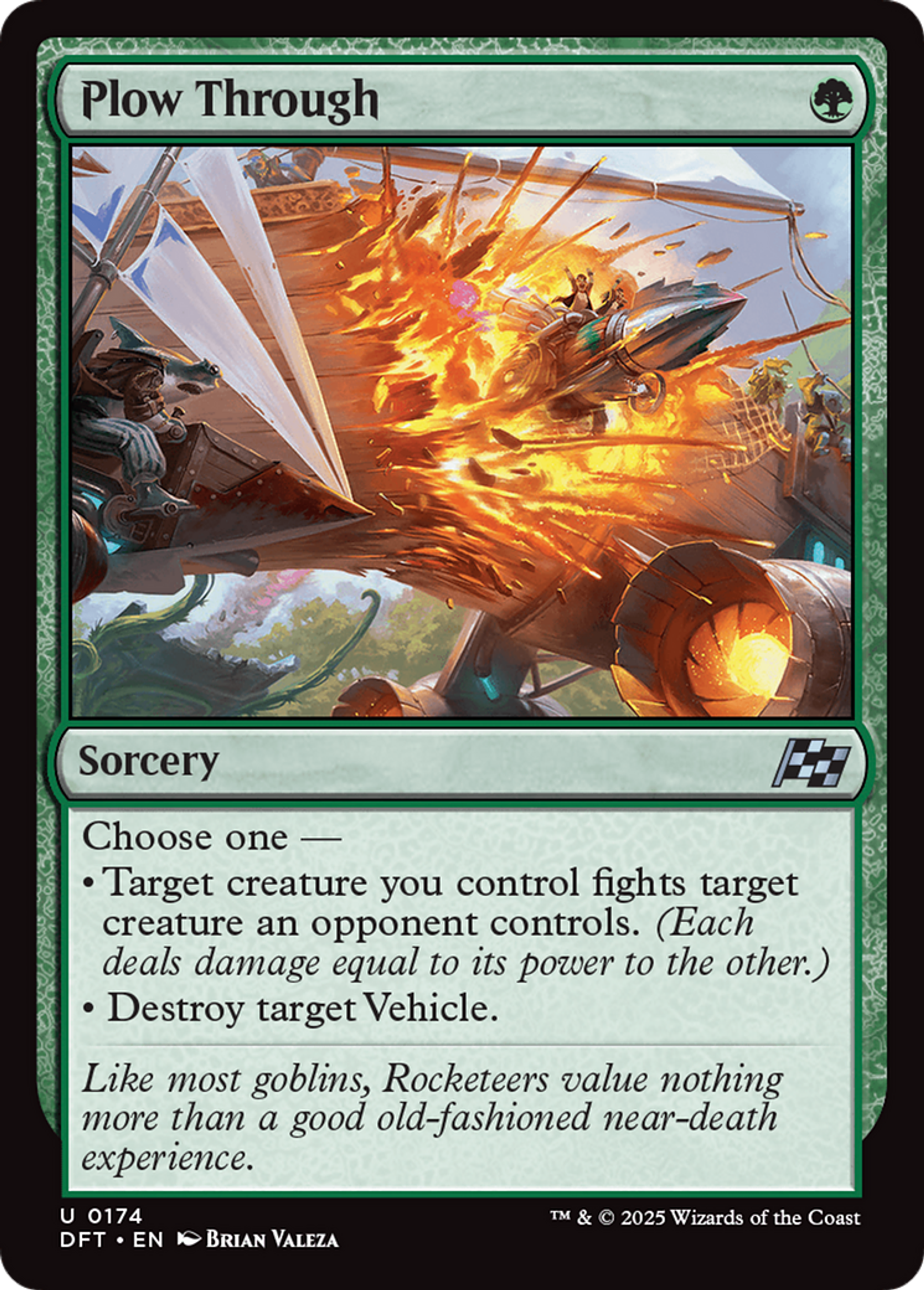 Plow Through — Aetherdrift — Magic: The Gathering