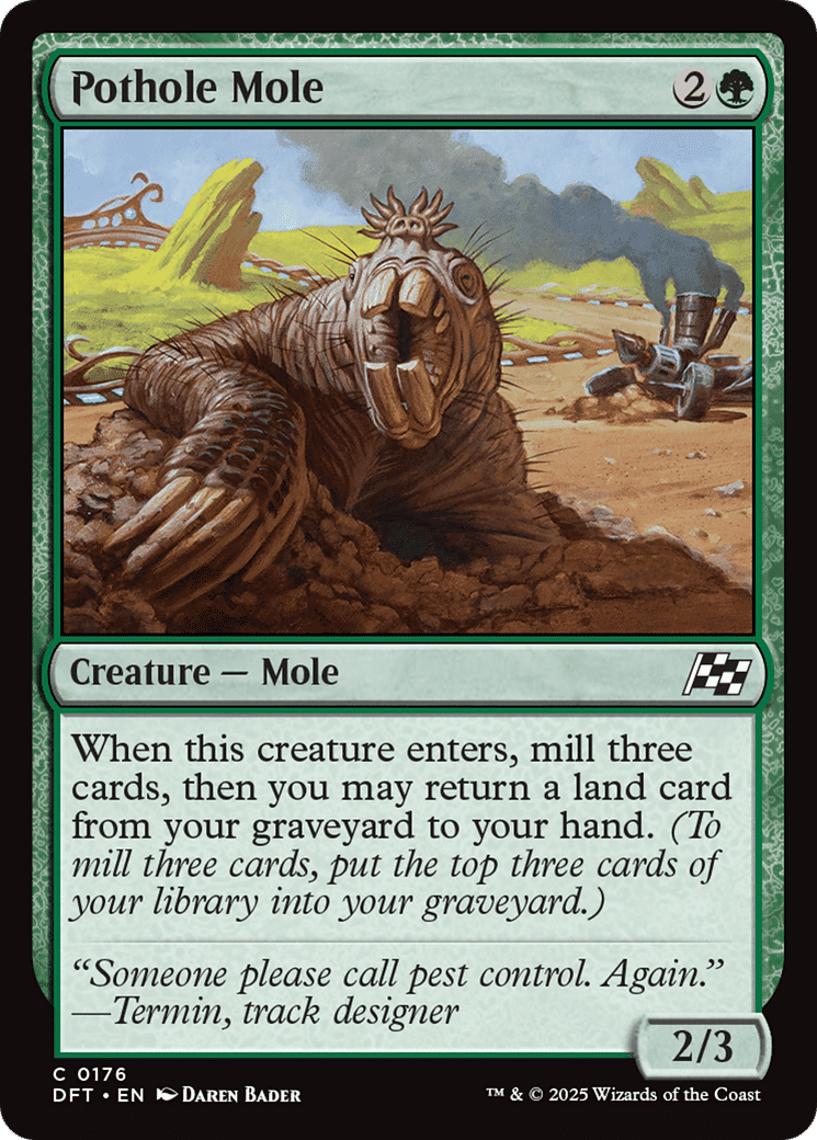 Pothole Mole — Aetherdrift — Magic: The Gathering
