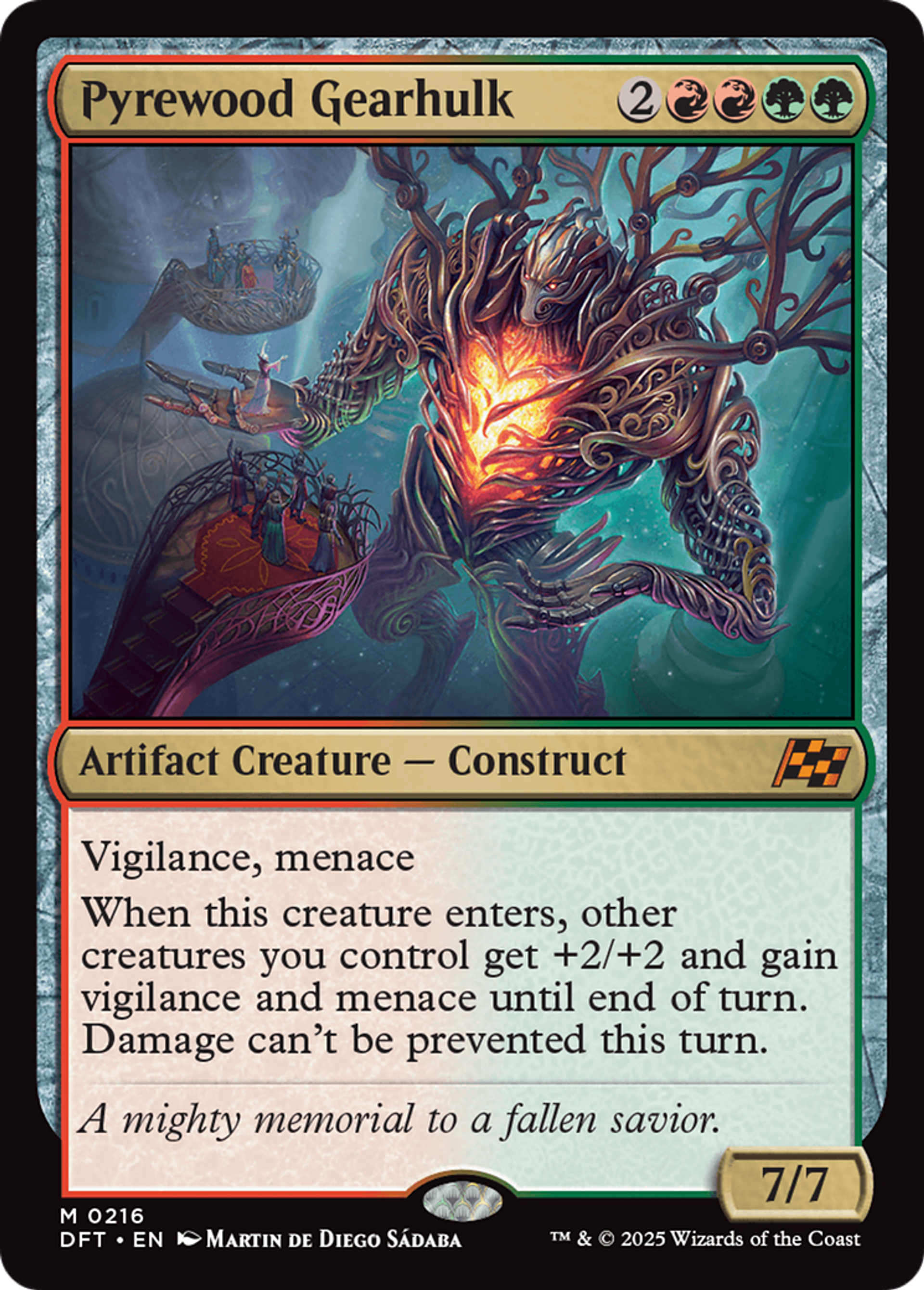 Pyrewood Gearhulk — Aetherdrift — Magic: The Gathering