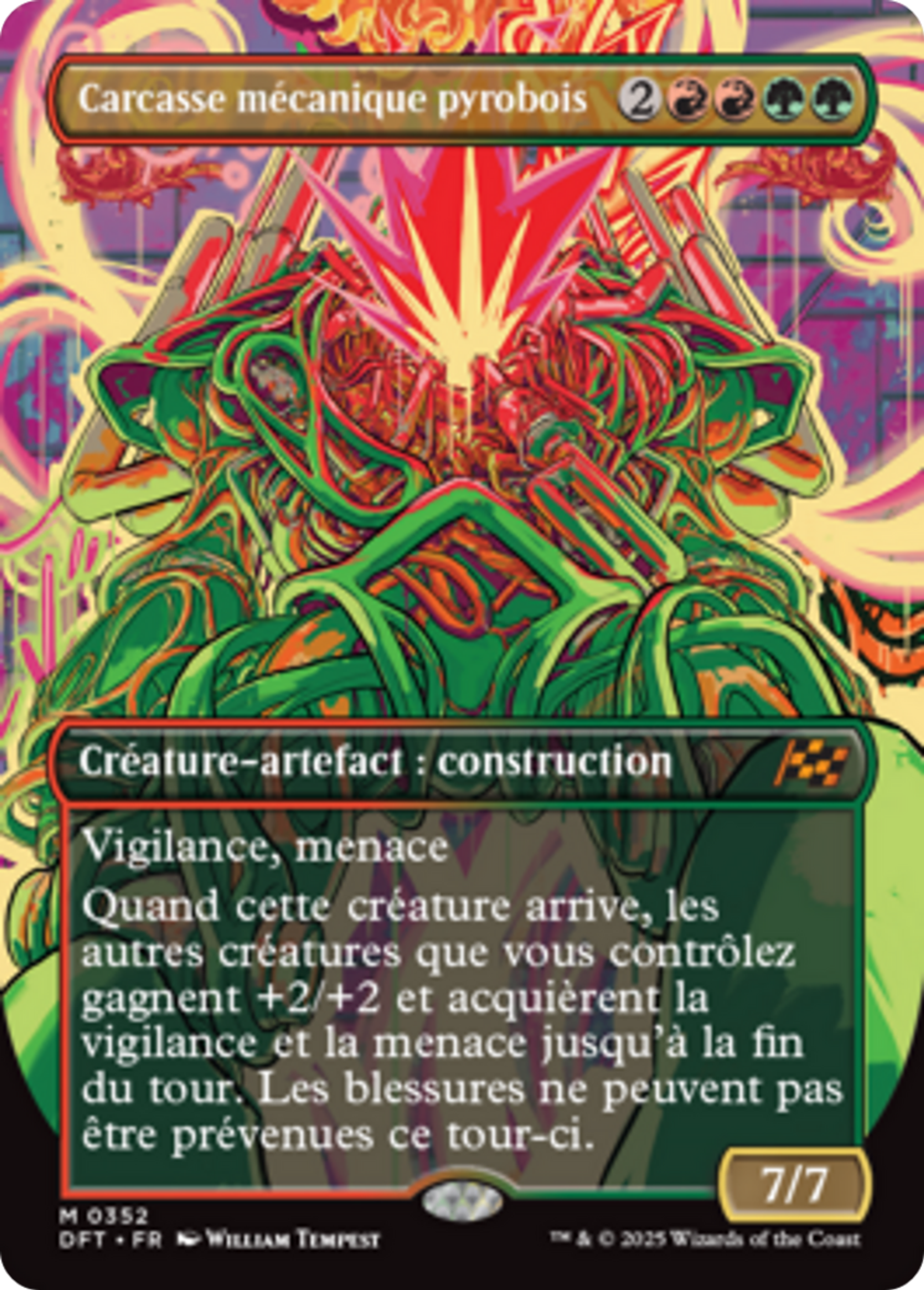 Carcasse mécanique pyrobois — Aetherdrift — Magic: The Gathering