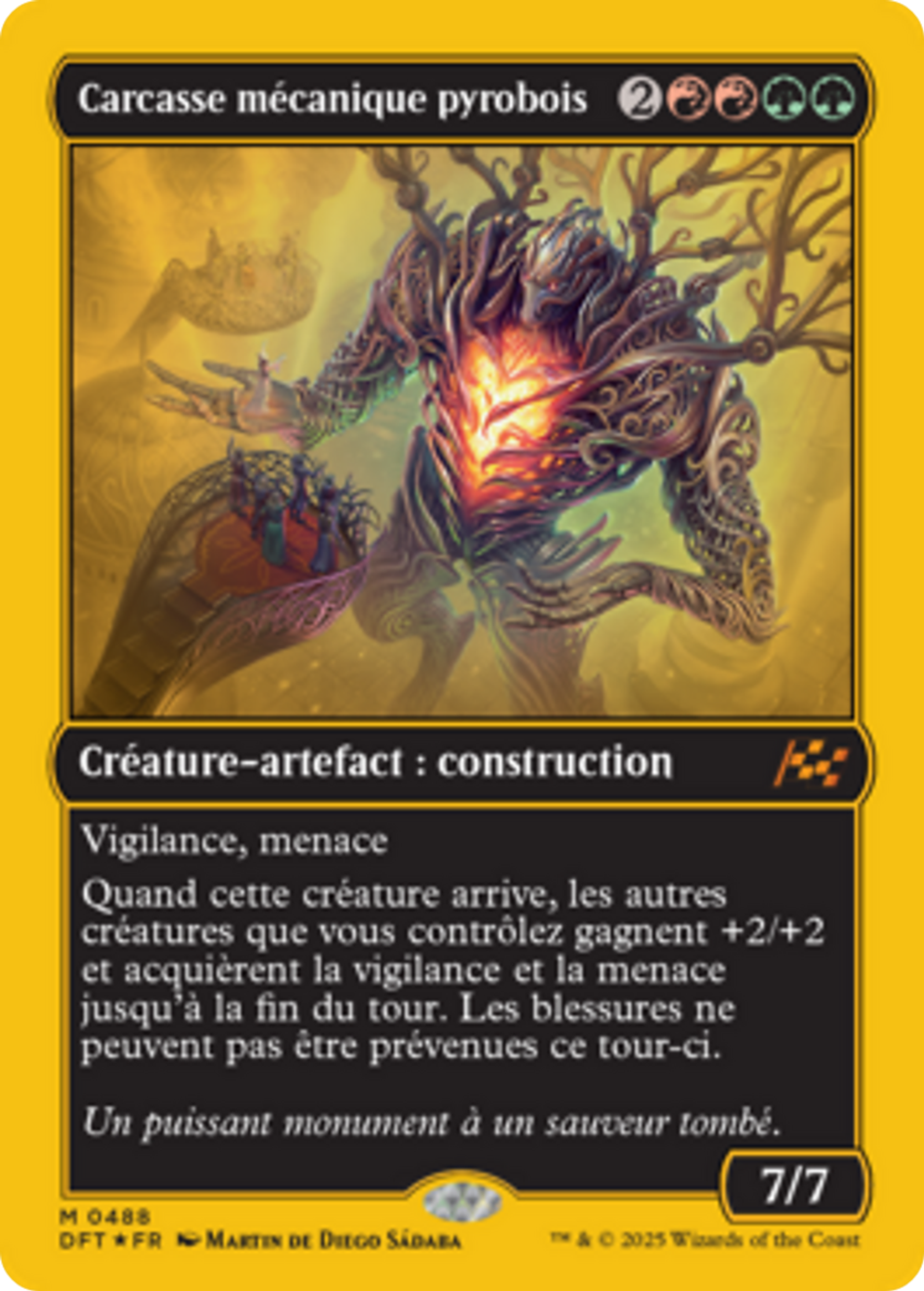 Carcasse mécanique pyrobois — Aetherdrift — Magic: The Gathering