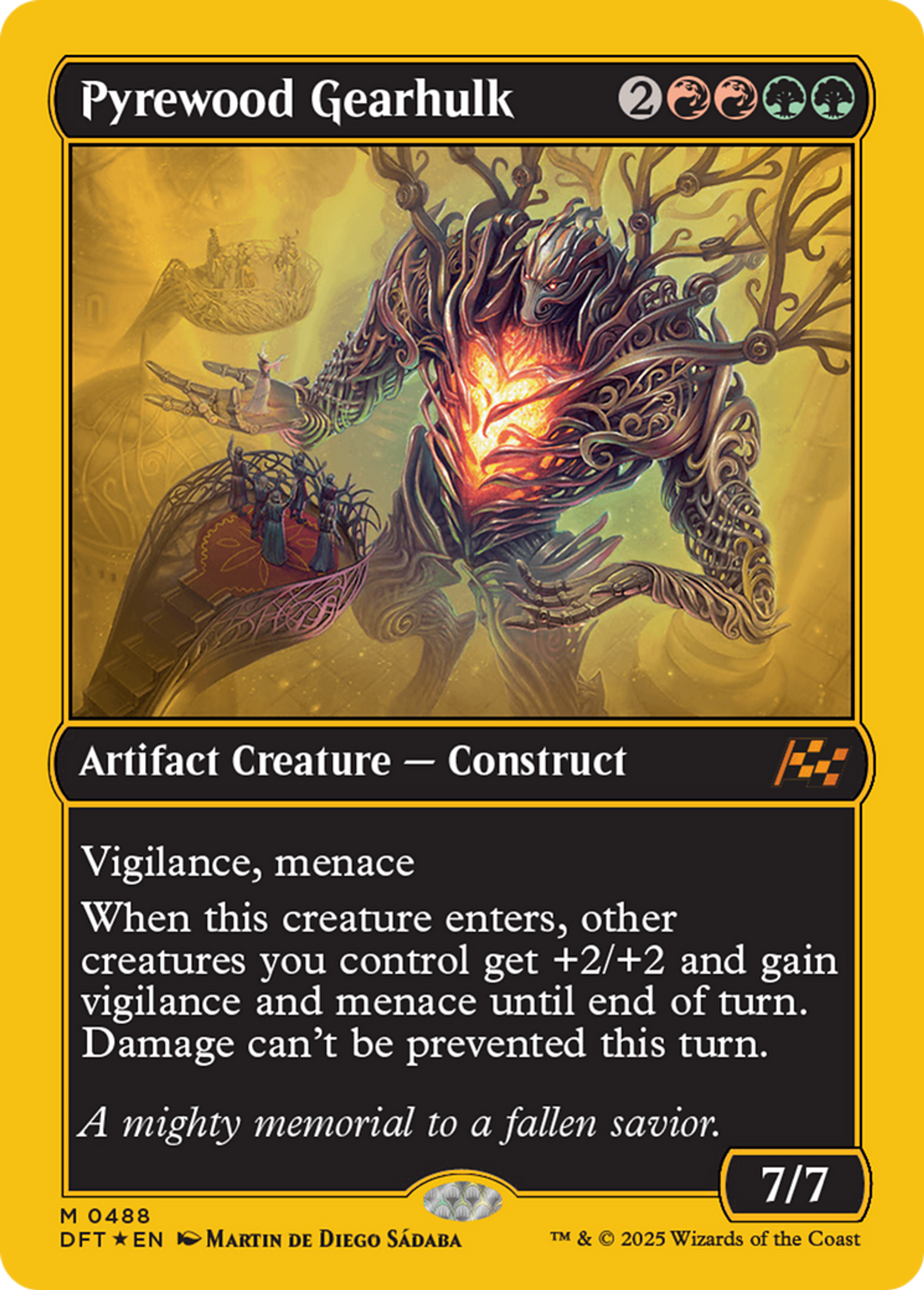 Pyrewood Gearhulk — Aetherdrift — Magic: The Gathering