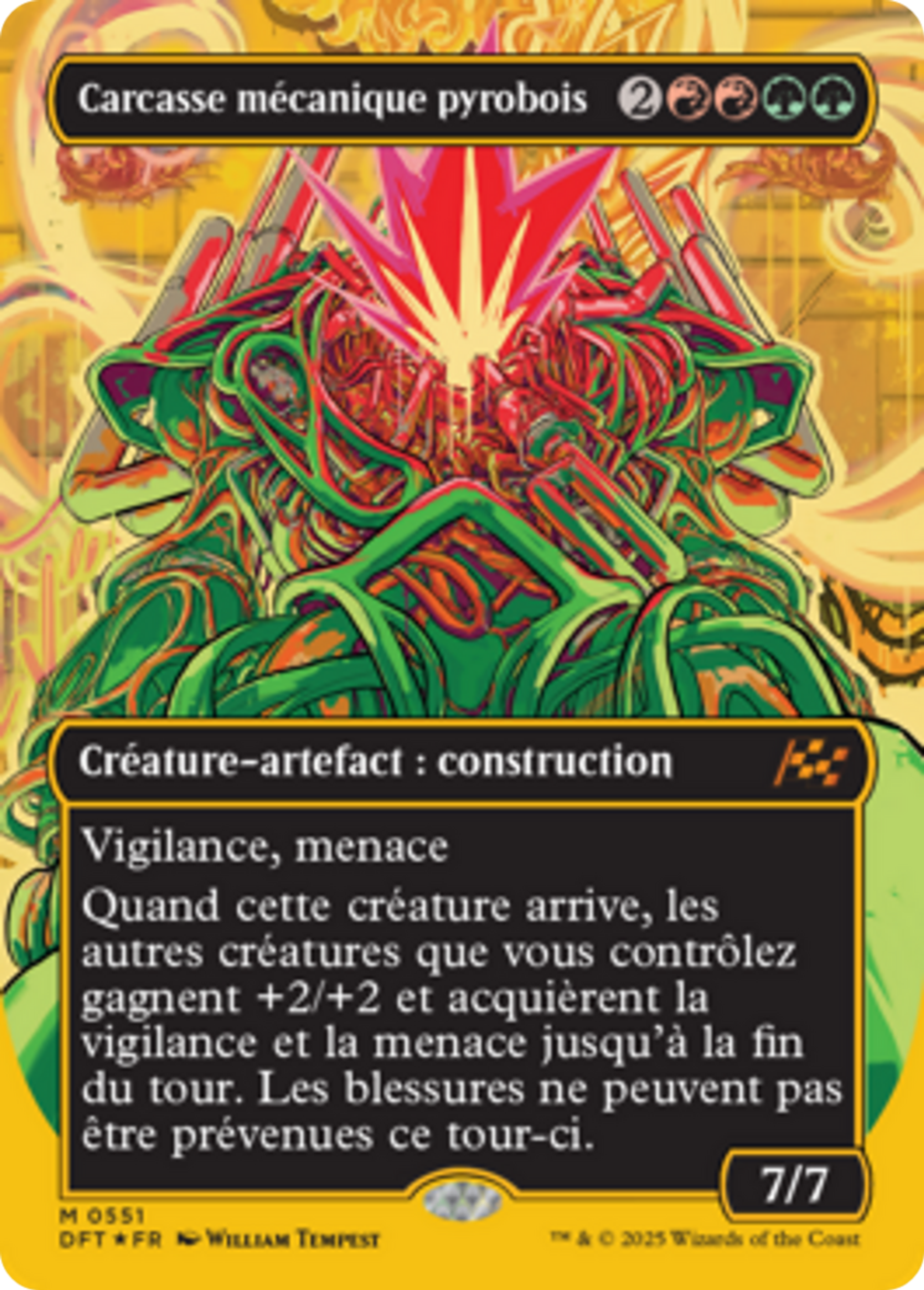 Carcasse mécanique pyrobois — Aetherdrift — Magic: The Gathering