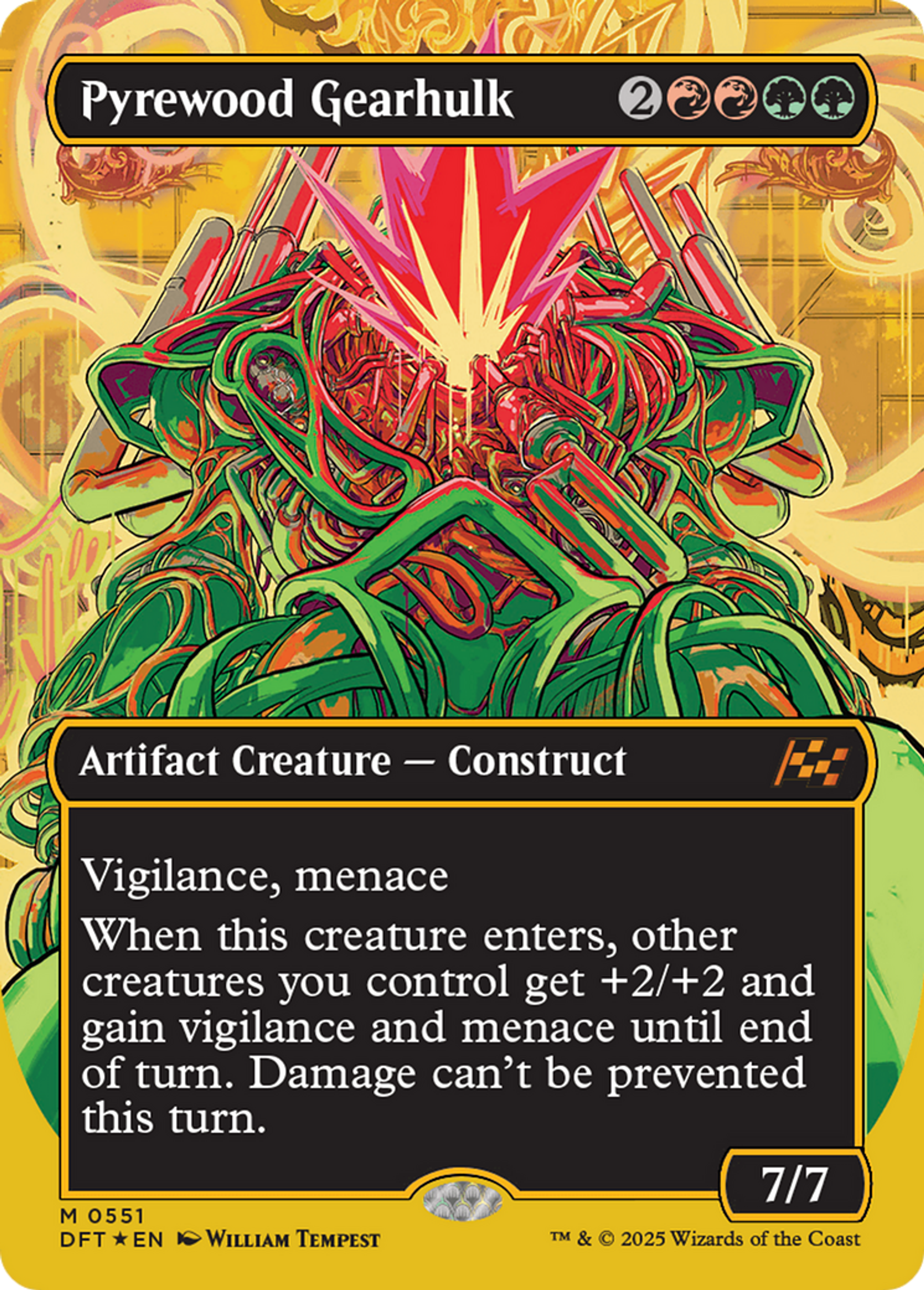 Pyrewood Gearhulk — Aetherdrift — Magic: The Gathering