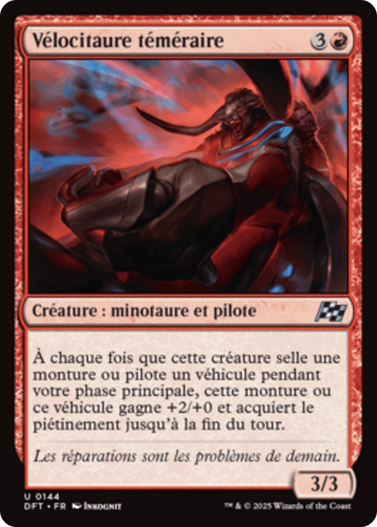 Vélocitaure téméraire — Aetherdrift — Magic: The Gathering