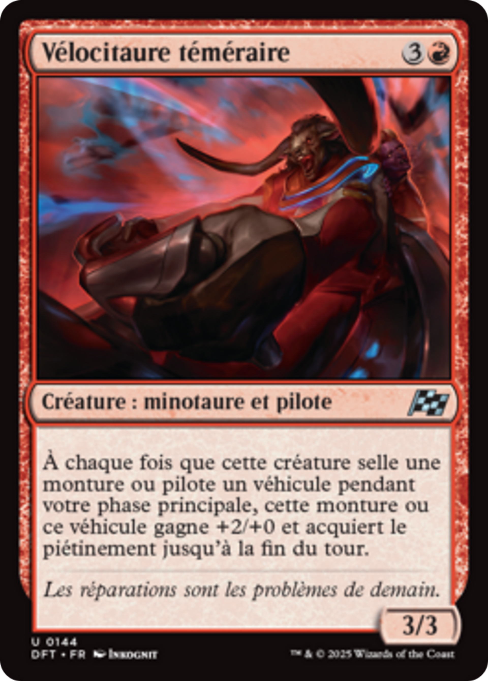 Vélocitaure téméraire — Aetherdrift — Magic: The Gathering