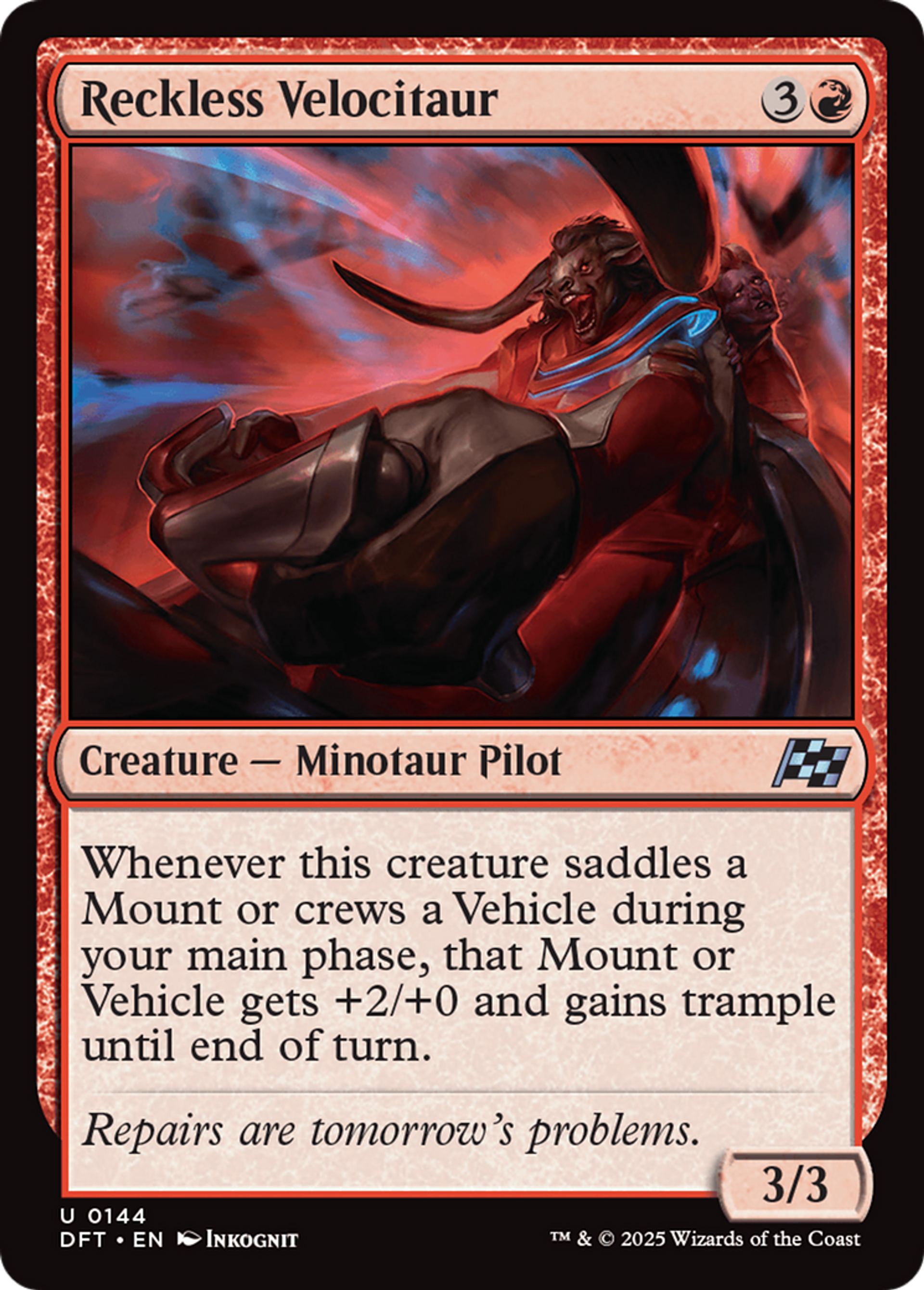 Reckless Velocitaur — Aetherdrift — Magic: The Gathering