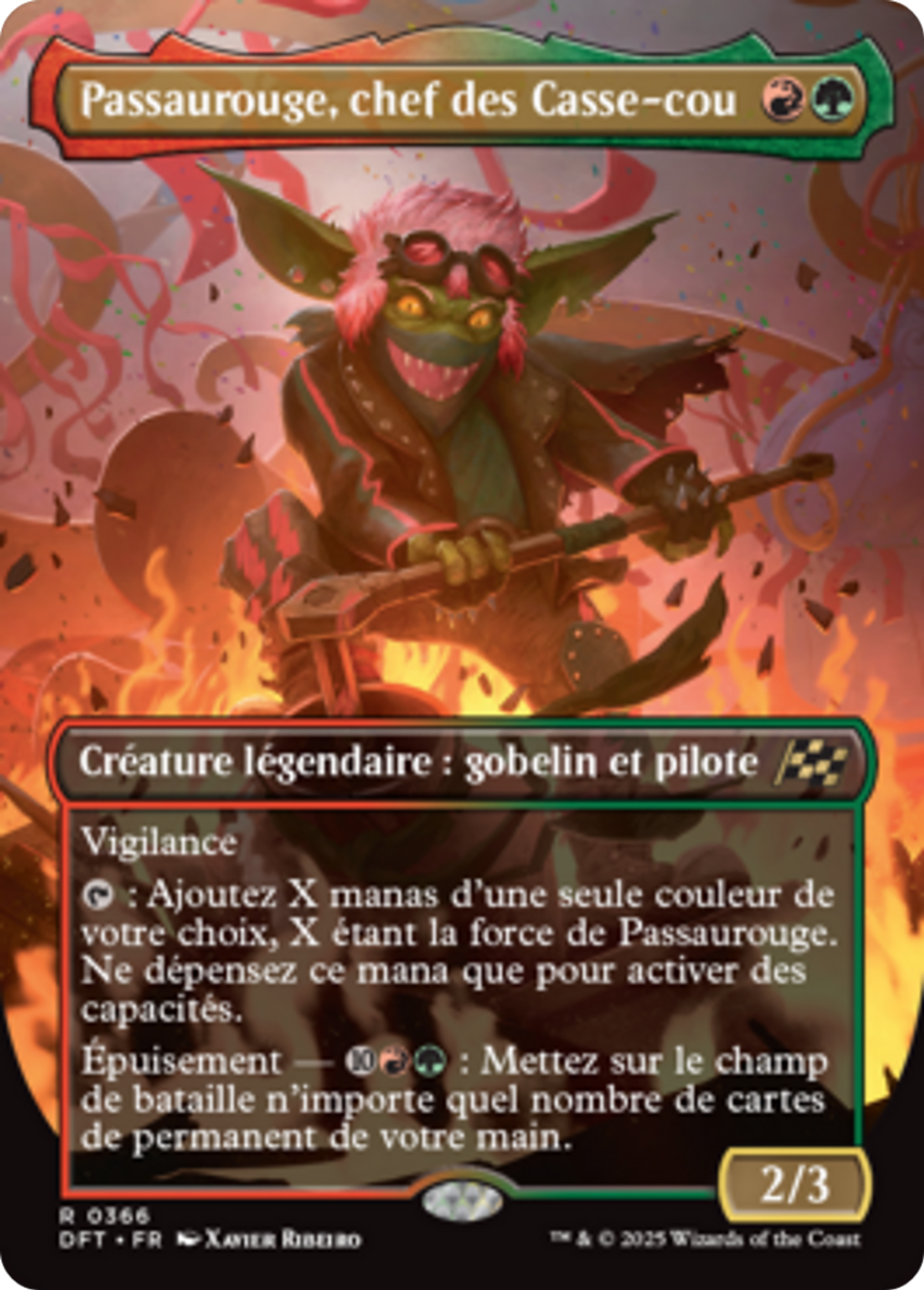 Passaurouge, chef des Casse-cou — Aetherdrift — Magic: The Gathering