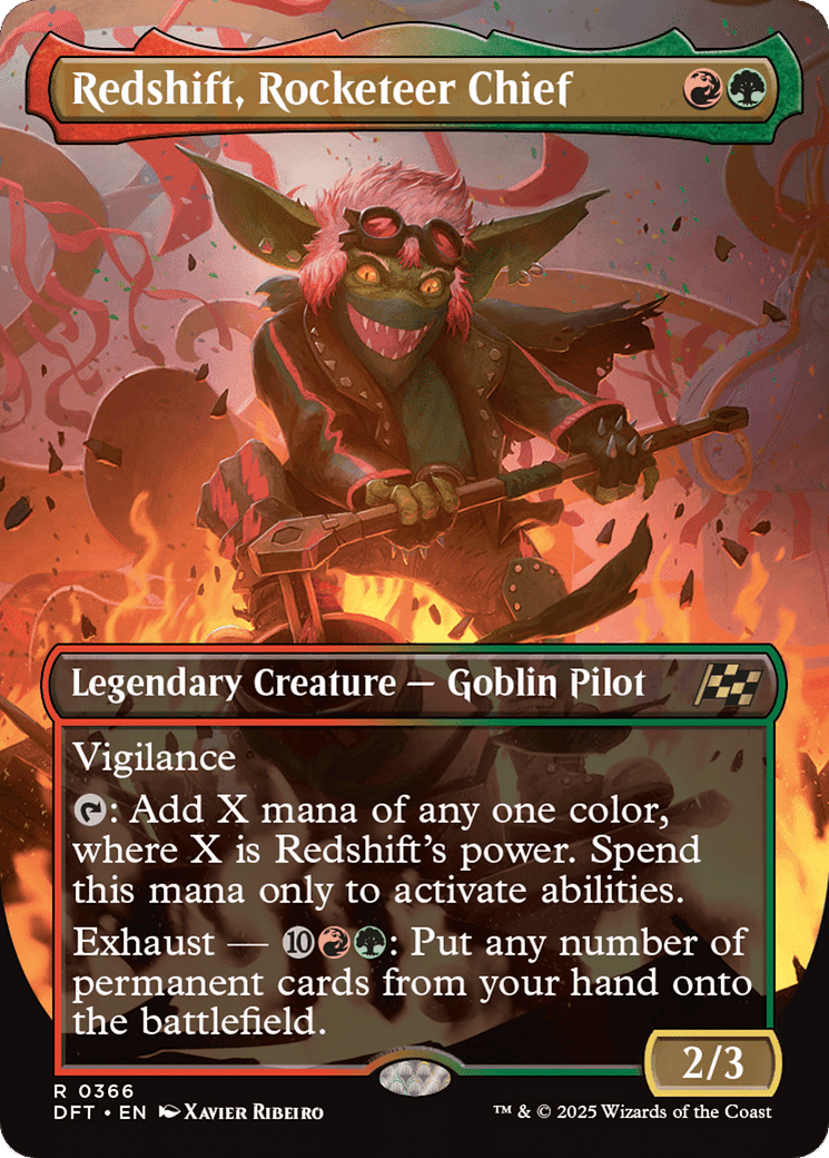 Redshift, Rocketeer Chief — Aetherdrift — Magic: The Gathering