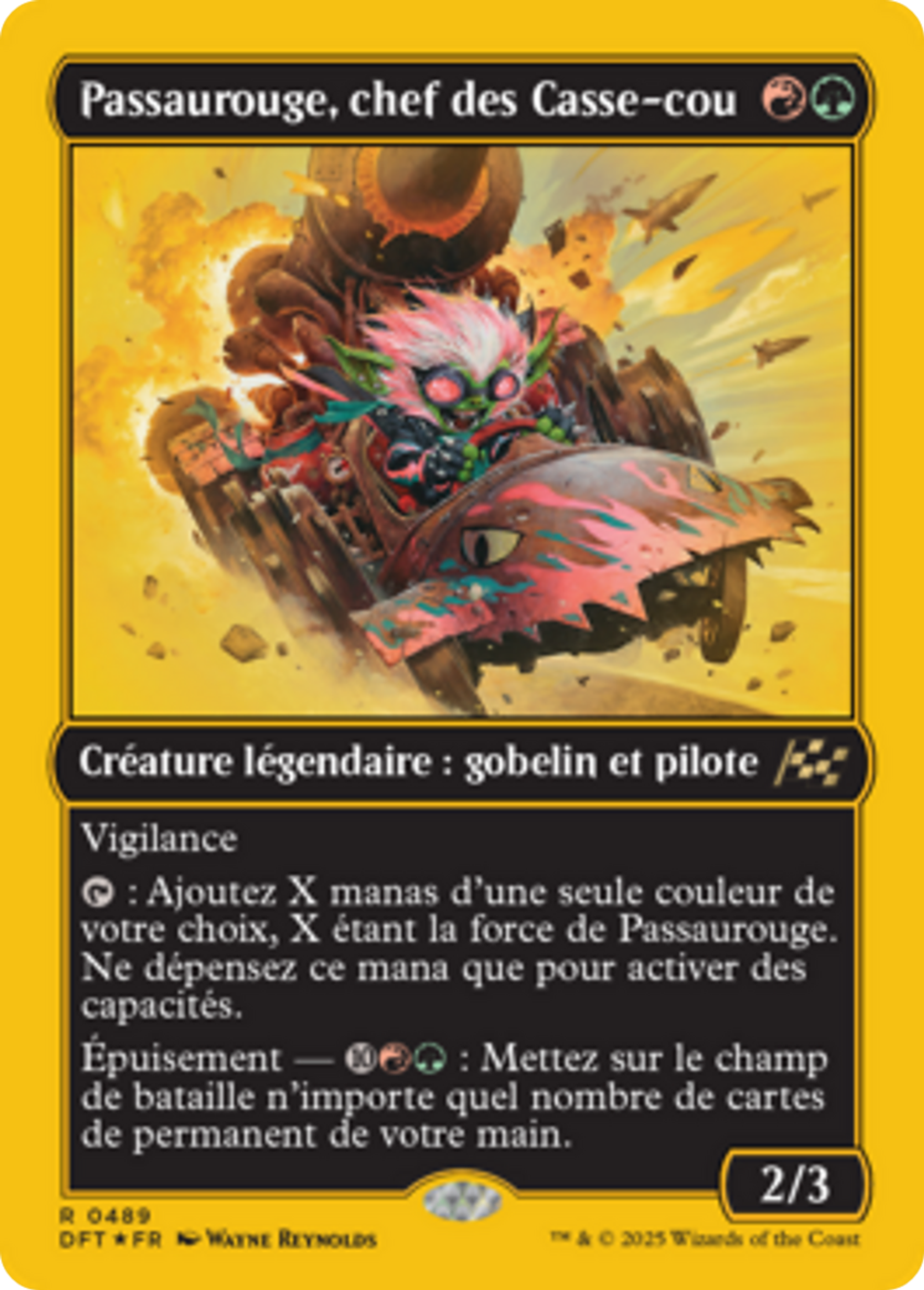 Passaurouge, chef des Casse-cou — Aetherdrift — Magic: The Gathering