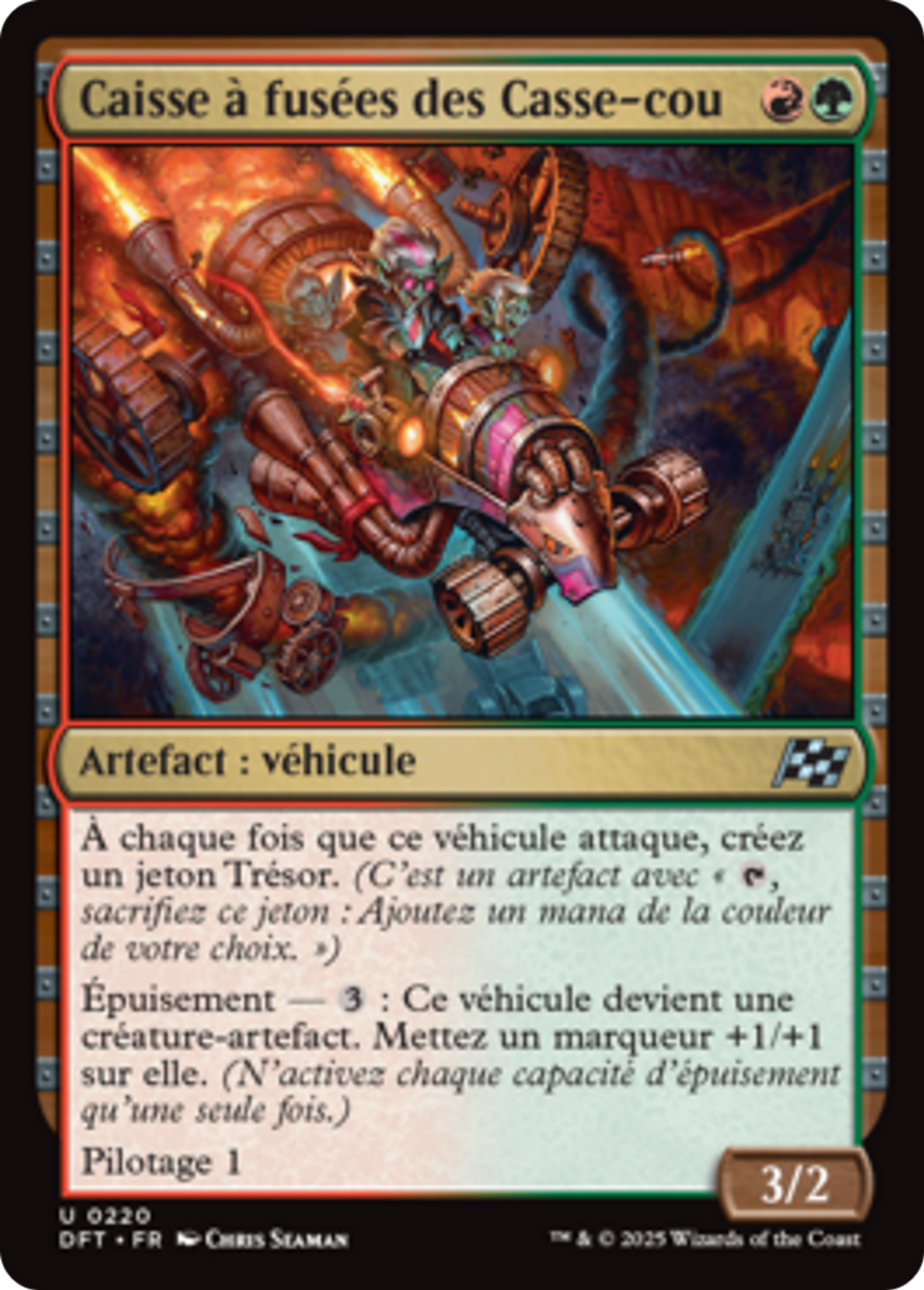 Caisse à fusées des Casse-cou — Aetherdrift — Magic: The Gathering
