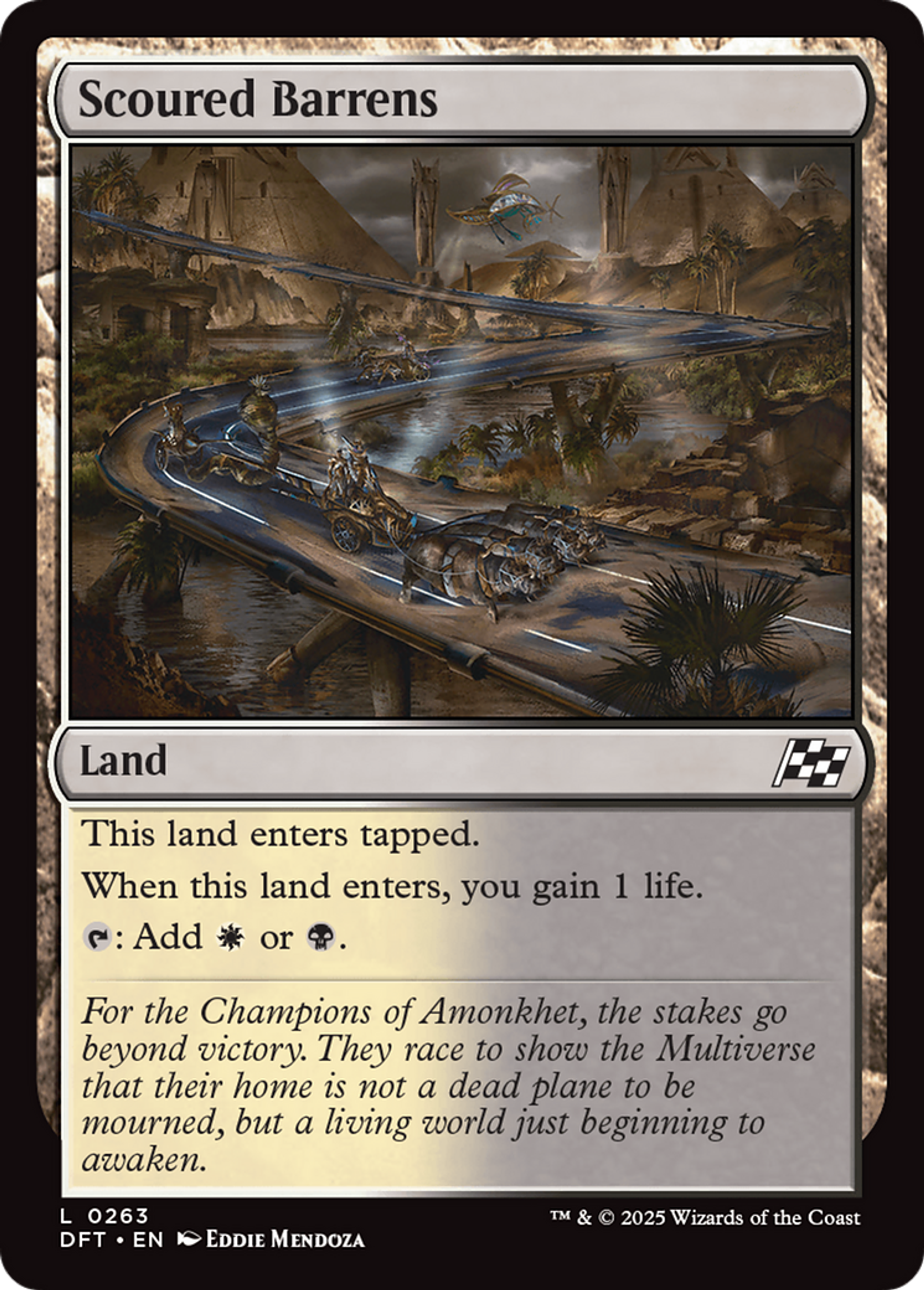 Scoured Barrens — Aetherdrift — Magic: The Gathering