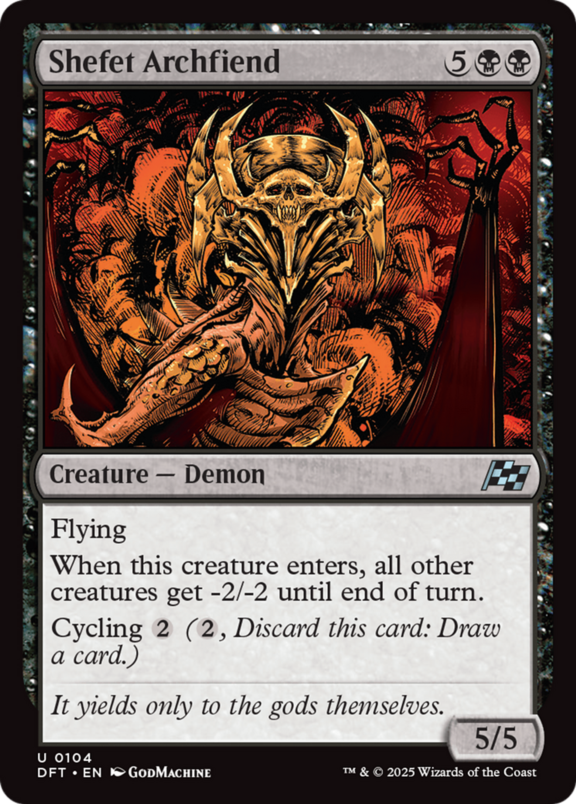 Shefet Archfiend — Aetherdrift — Magic: The Gathering