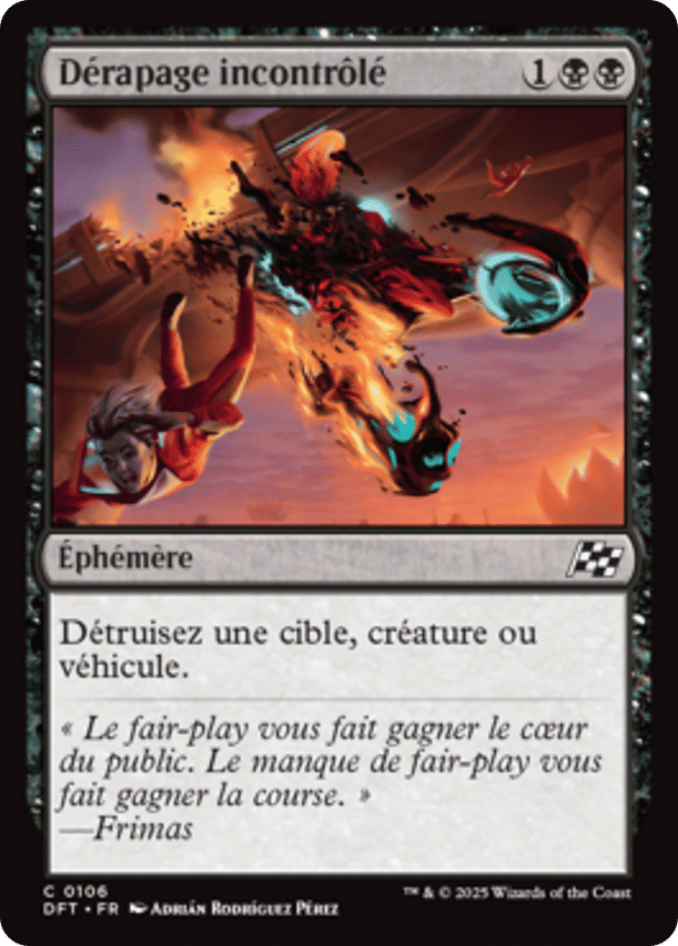 Dérapage incontrôlé — Aetherdrift — Magic: The Gathering