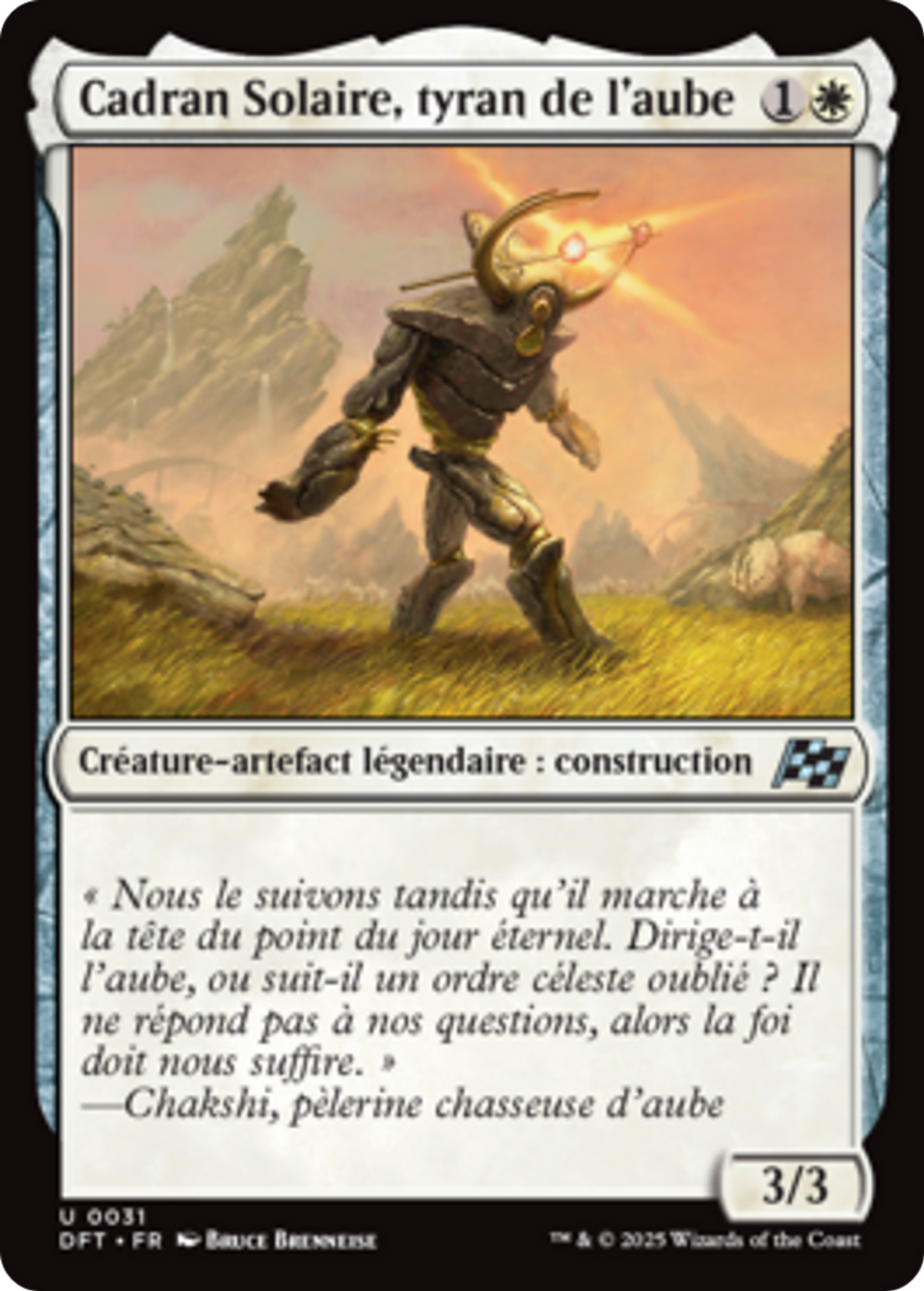 Cadran Solaire, tyran de l'aube — Aetherdrift — Magic: The Gathering