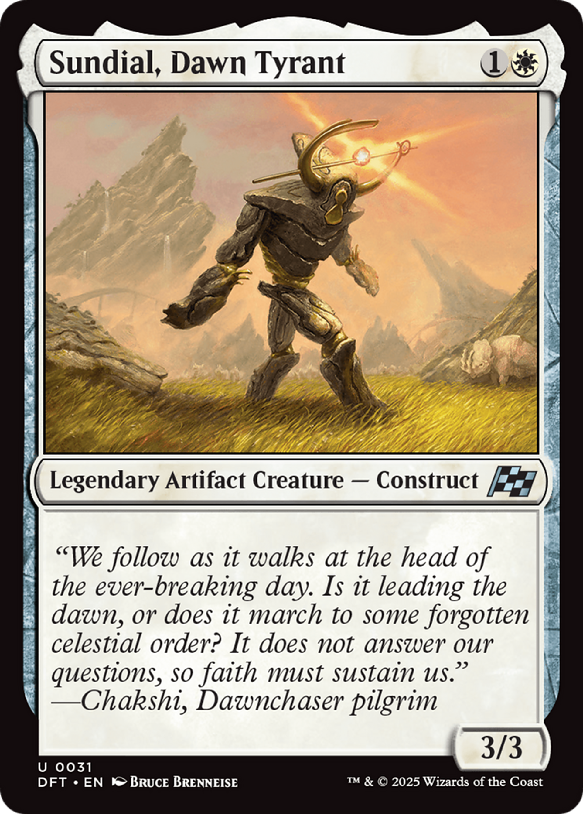 Sundial, Dawn Tyrant — Aetherdrift — Magic: The Gathering