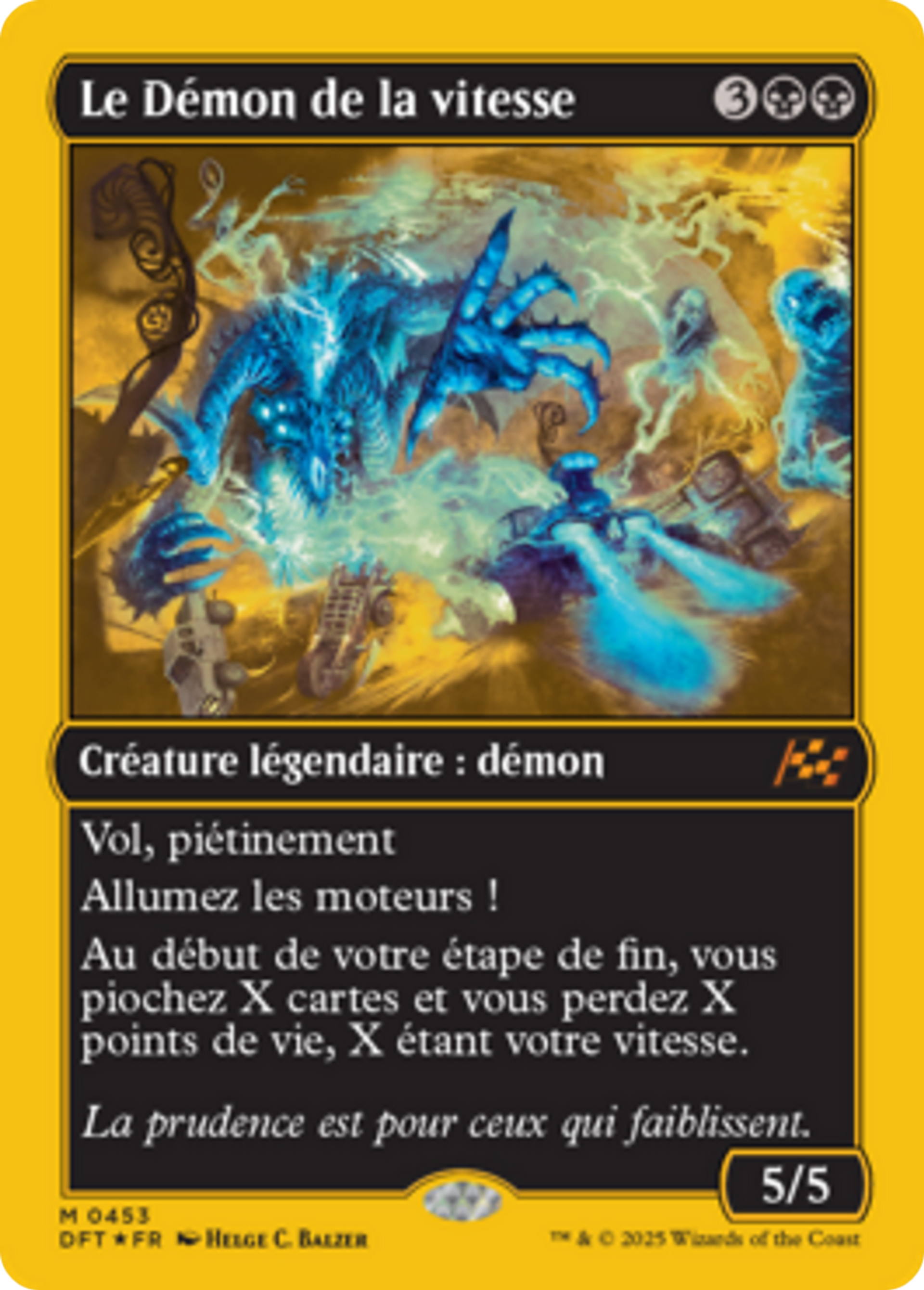 Le Démon de la vitesse — Aetherdrift — Magic: The Gathering