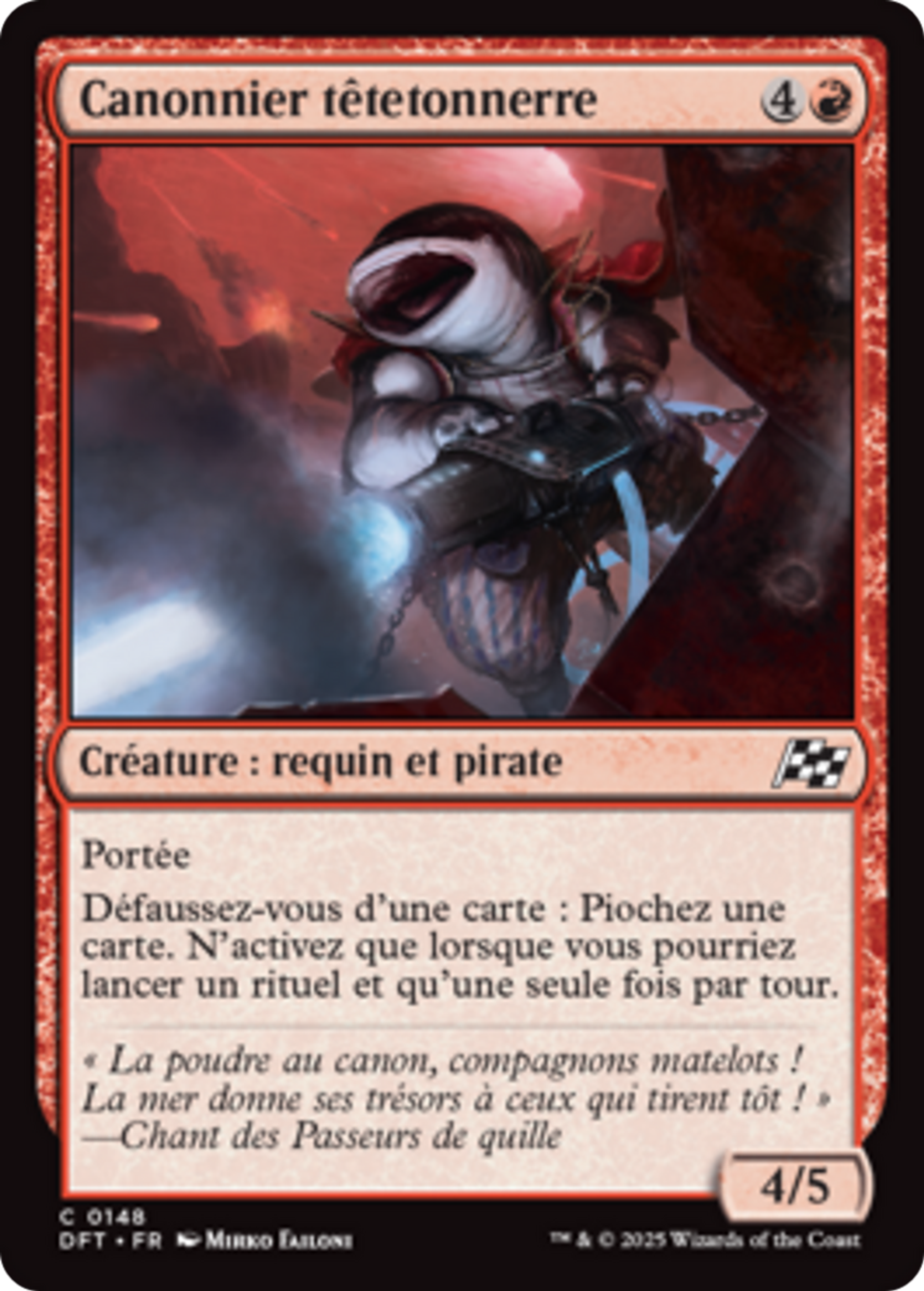 Canonnier têtetonnerre — Aetherdrift — Magic: The Gathering