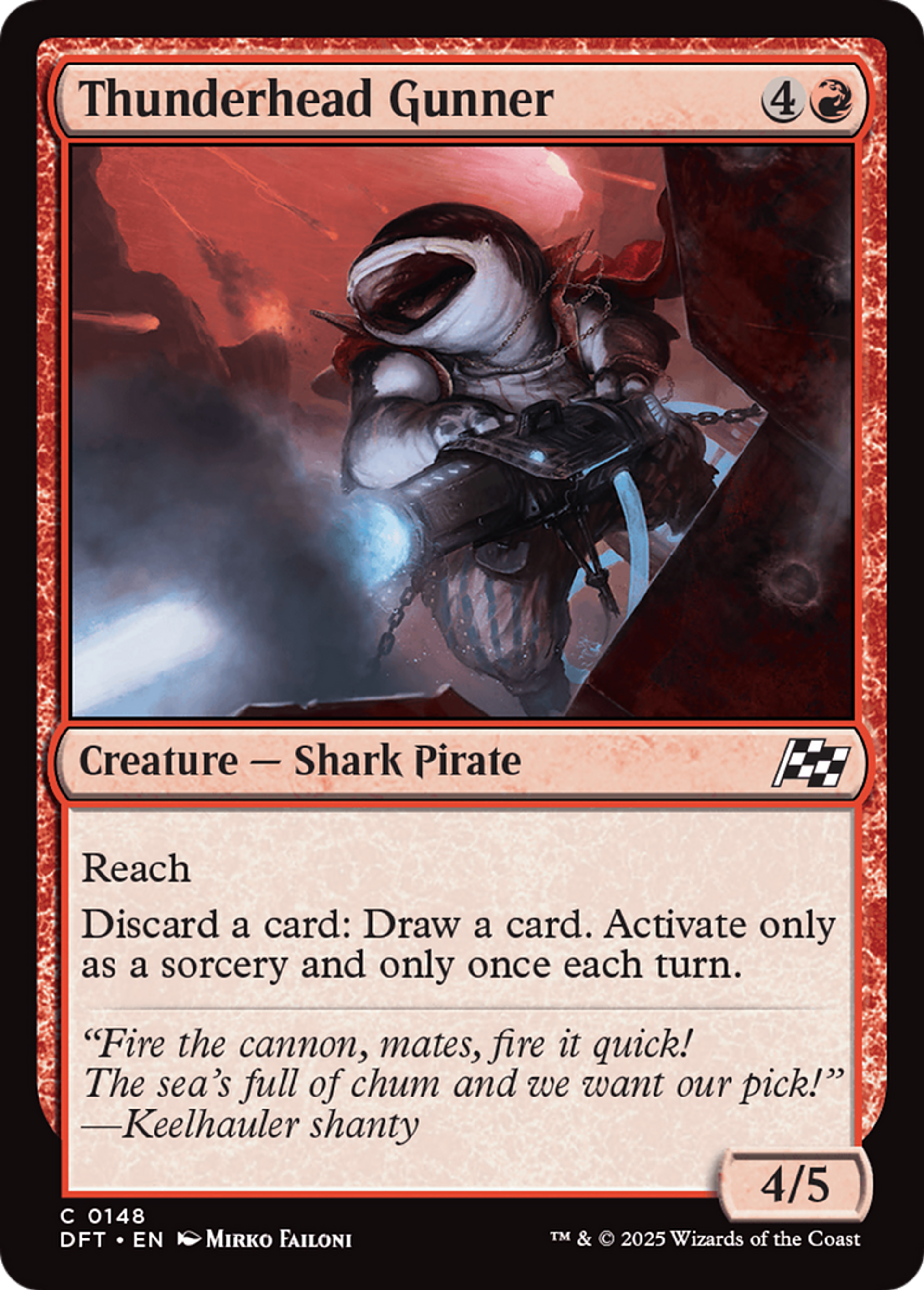 Thunderhead Gunner — Aetherdrift — Magic: The Gathering