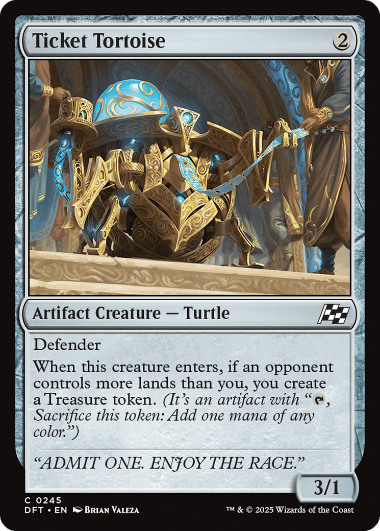 Ticket Tortoise — Aetherdrift — Magic: The Gathering