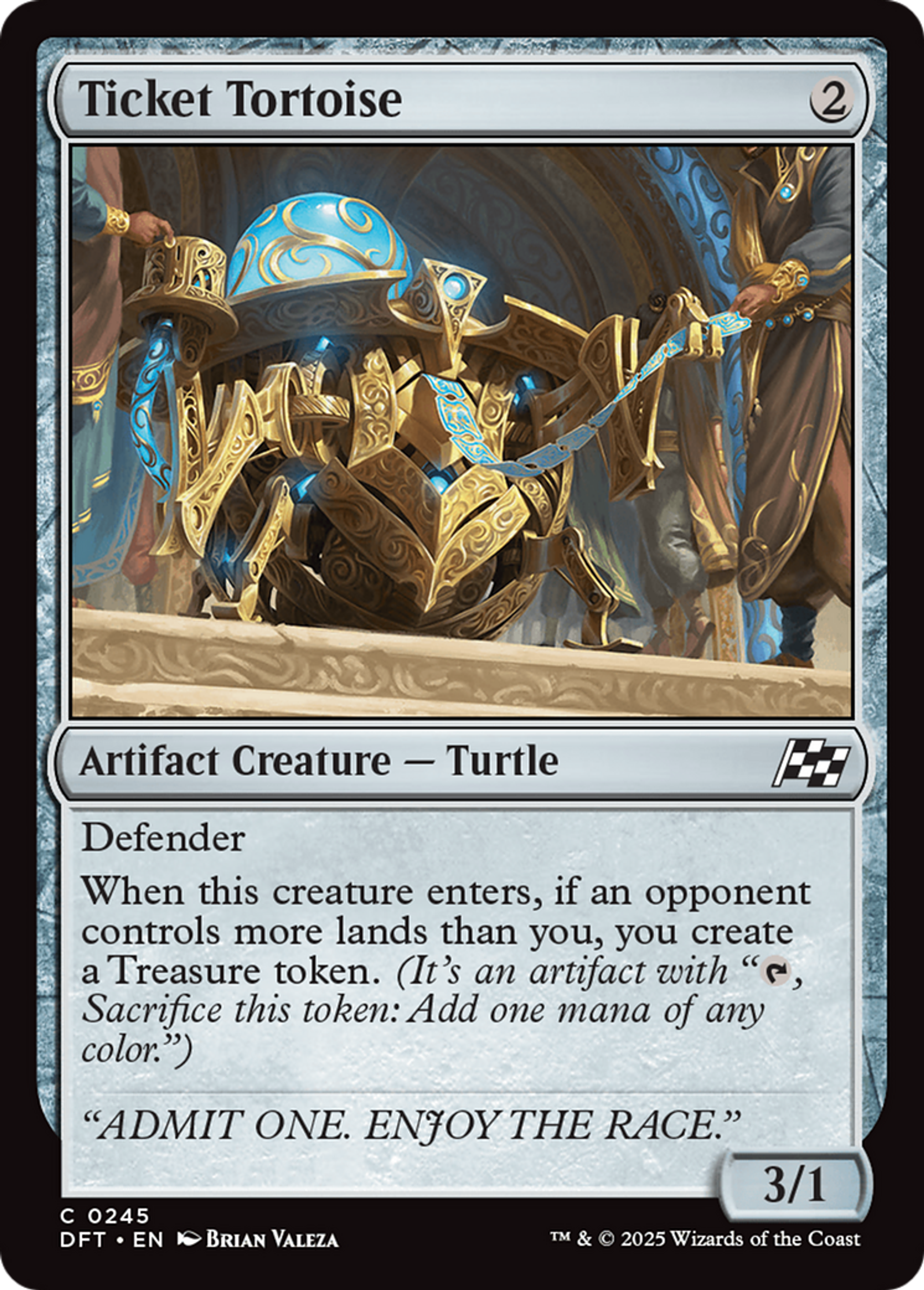 Ticket Tortoise — Aetherdrift — Magic: The Gathering