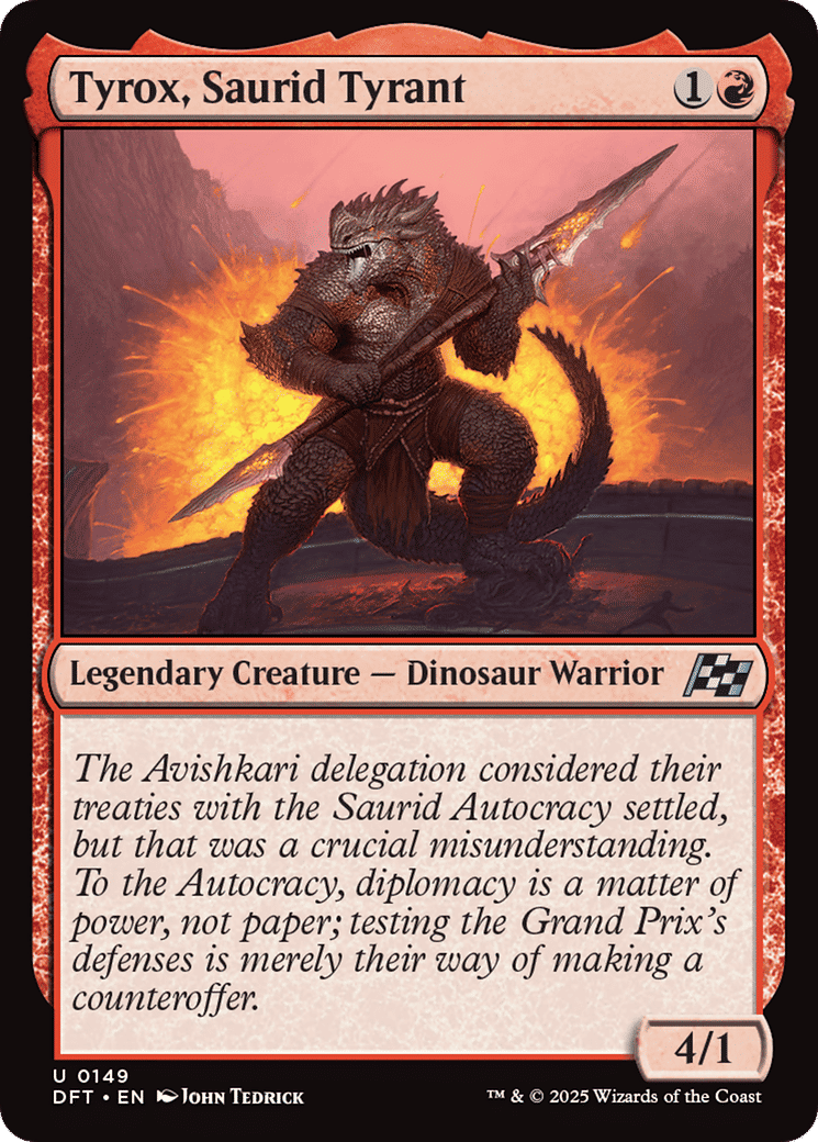 Tyrox, Saurid Tyrant — Aetherdrift — Magic: The Gathering
