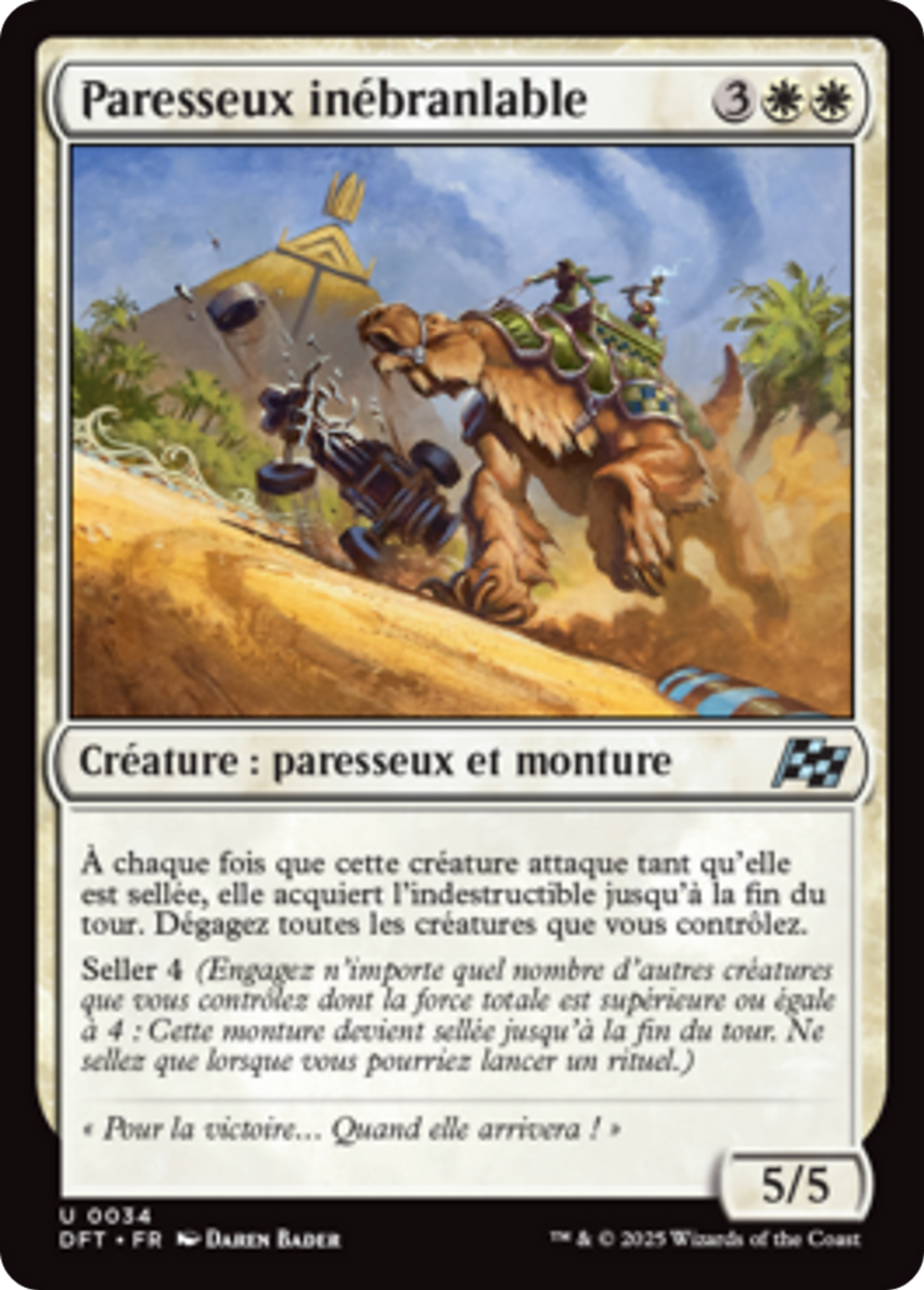 Paresseux inébranlable — Aetherdrift — Magic: The Gathering
