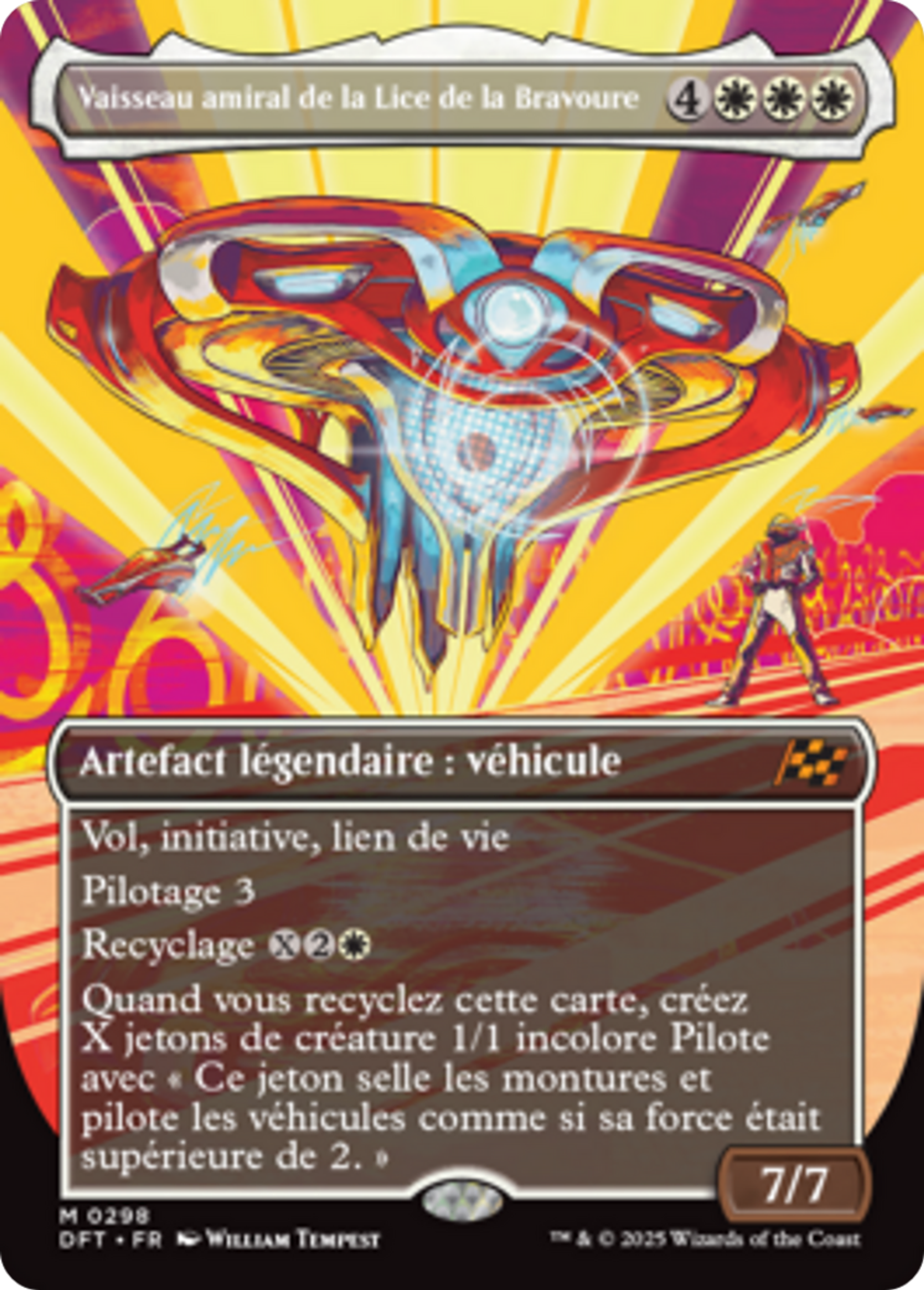 Vaisseau amiral de la Lice de la Bravoure — Aetherdrift — Magic: The Gathering