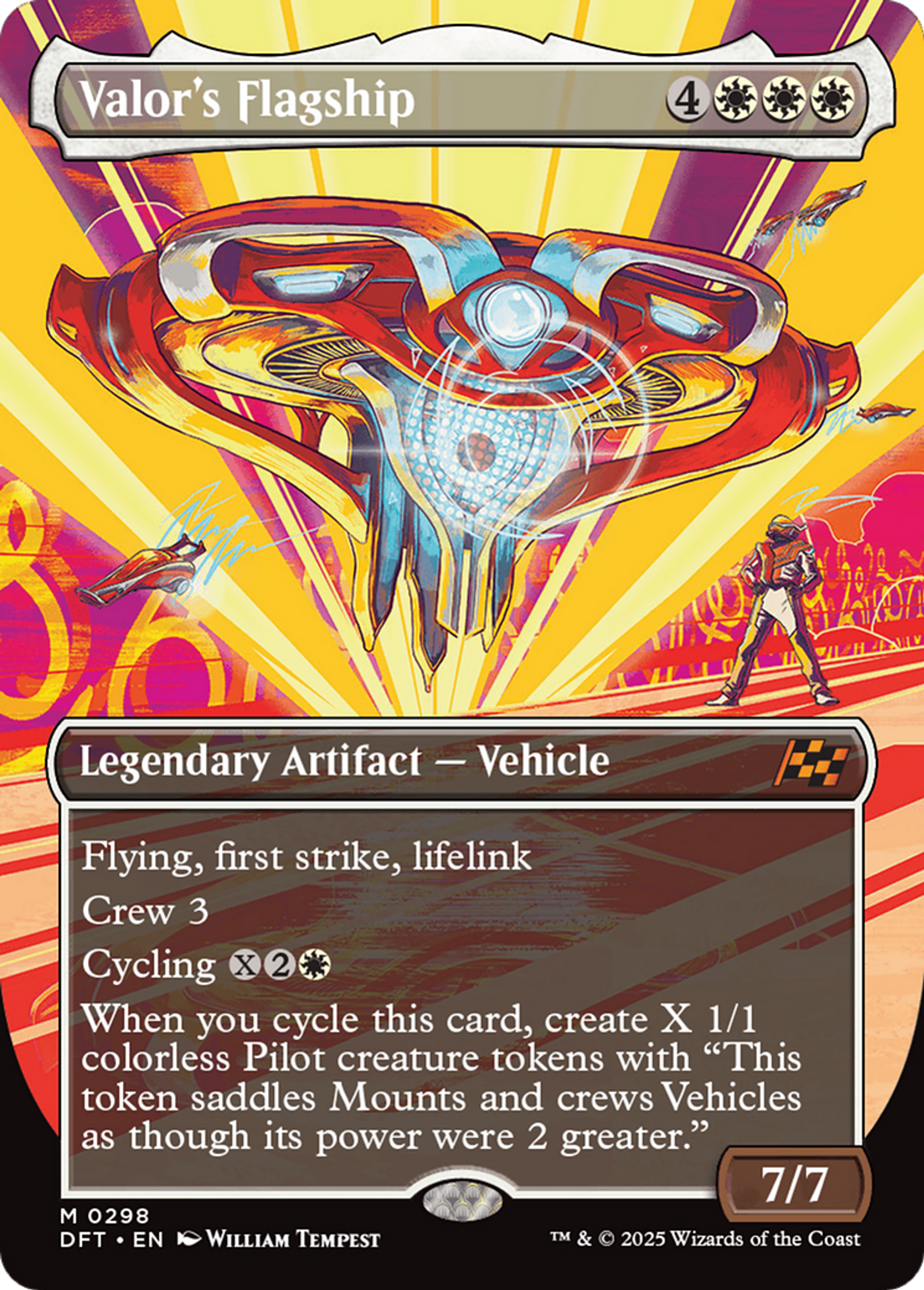 Valor's Flagship — Aetherdrift — Magic: The Gathering