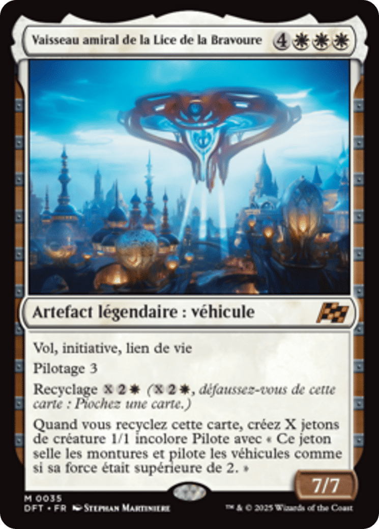 Vaisseau amiral de la Lice de la Bravoure — Aetherdrift — Magic: The Gathering