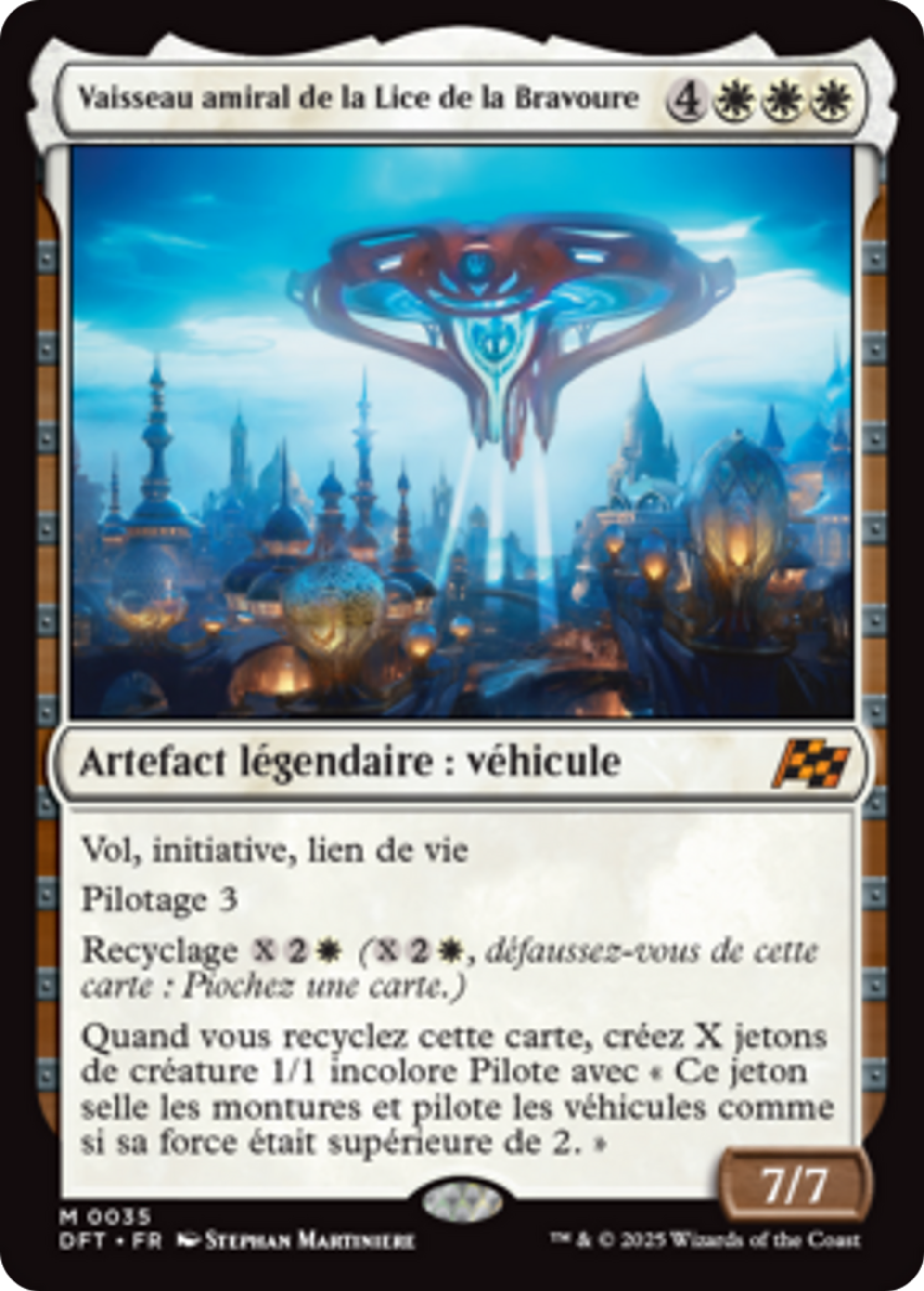 Vaisseau amiral de la Lice de la Bravoure — Aetherdrift — Magic: The Gathering