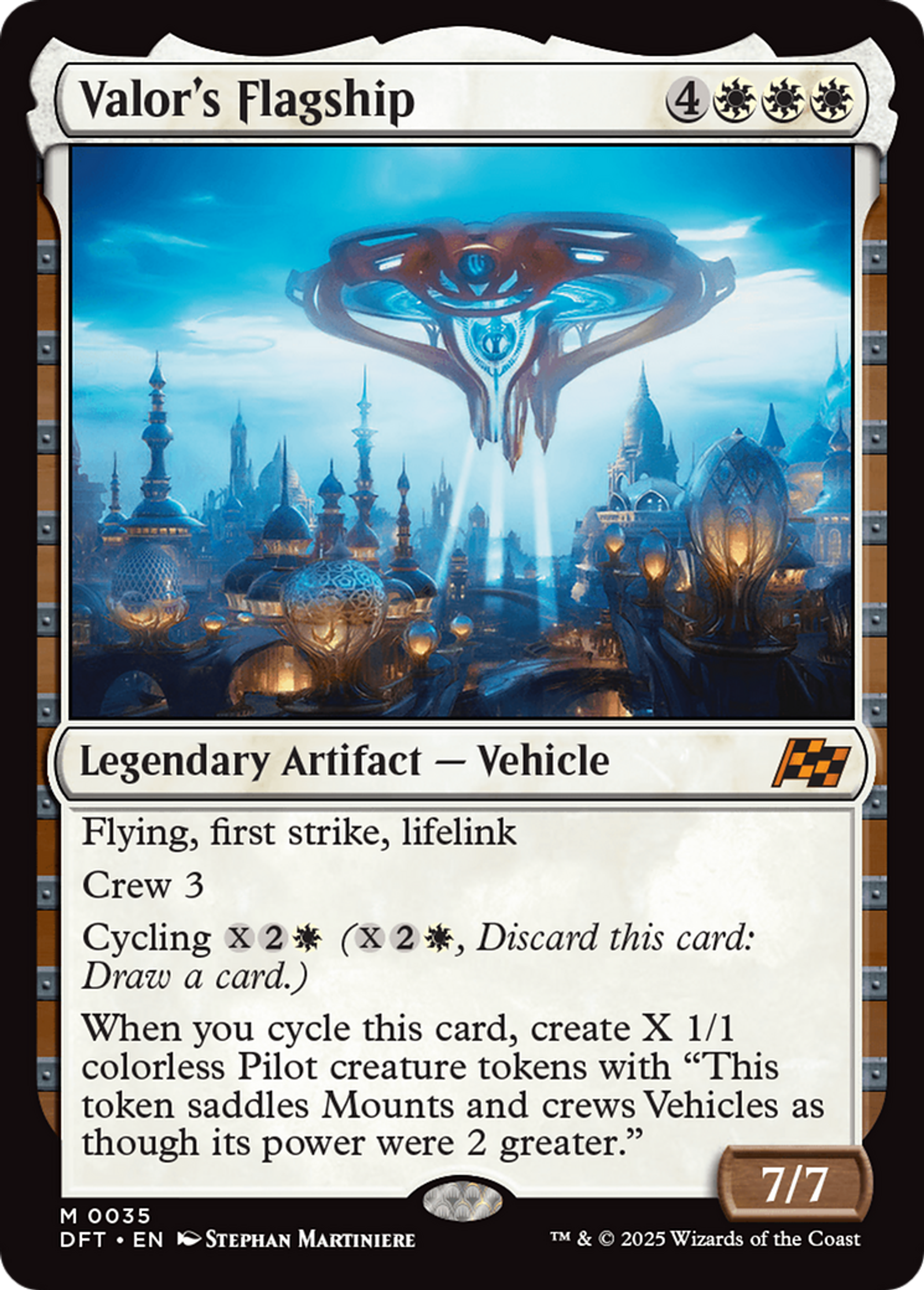 Valor's Flagship — Aetherdrift — Magic: The Gathering