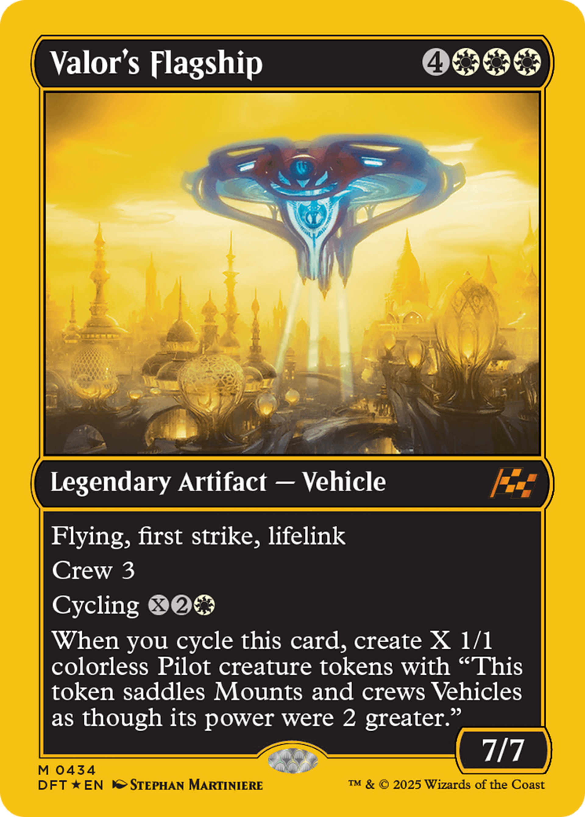 Valor's Flagship — Aetherdrift — Magic: The Gathering