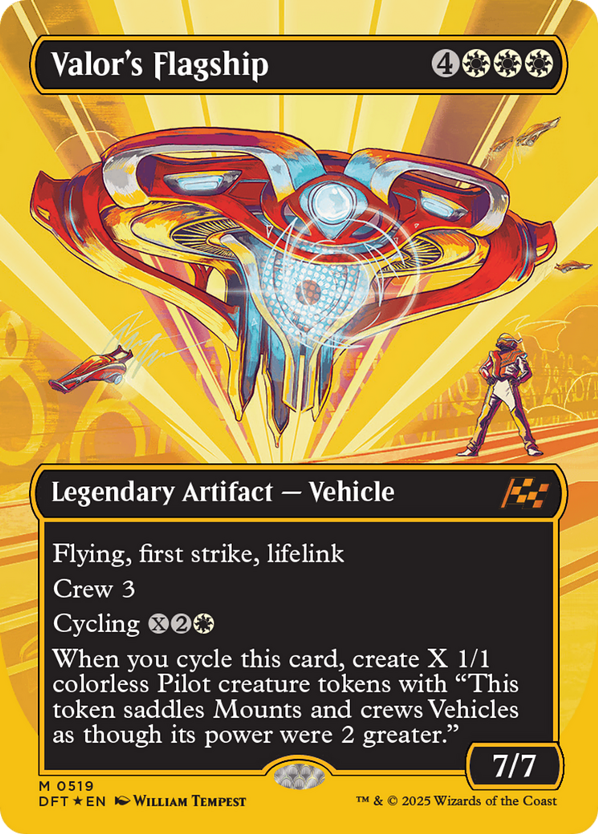 Valor's Flagship — Aetherdrift — Magic: The Gathering