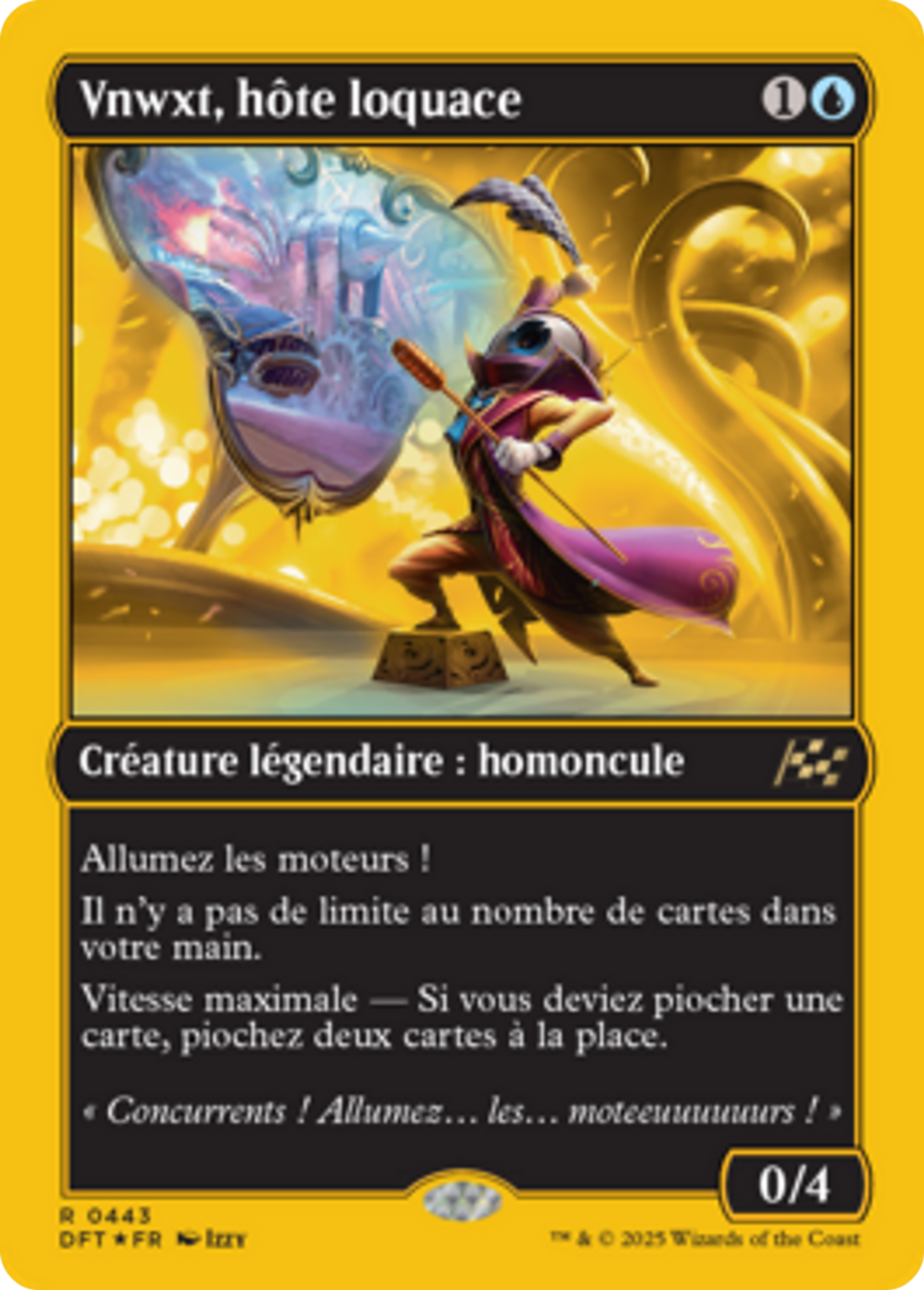 Vnwxt, hôte loquace — Aetherdrift — Magic: The Gathering
