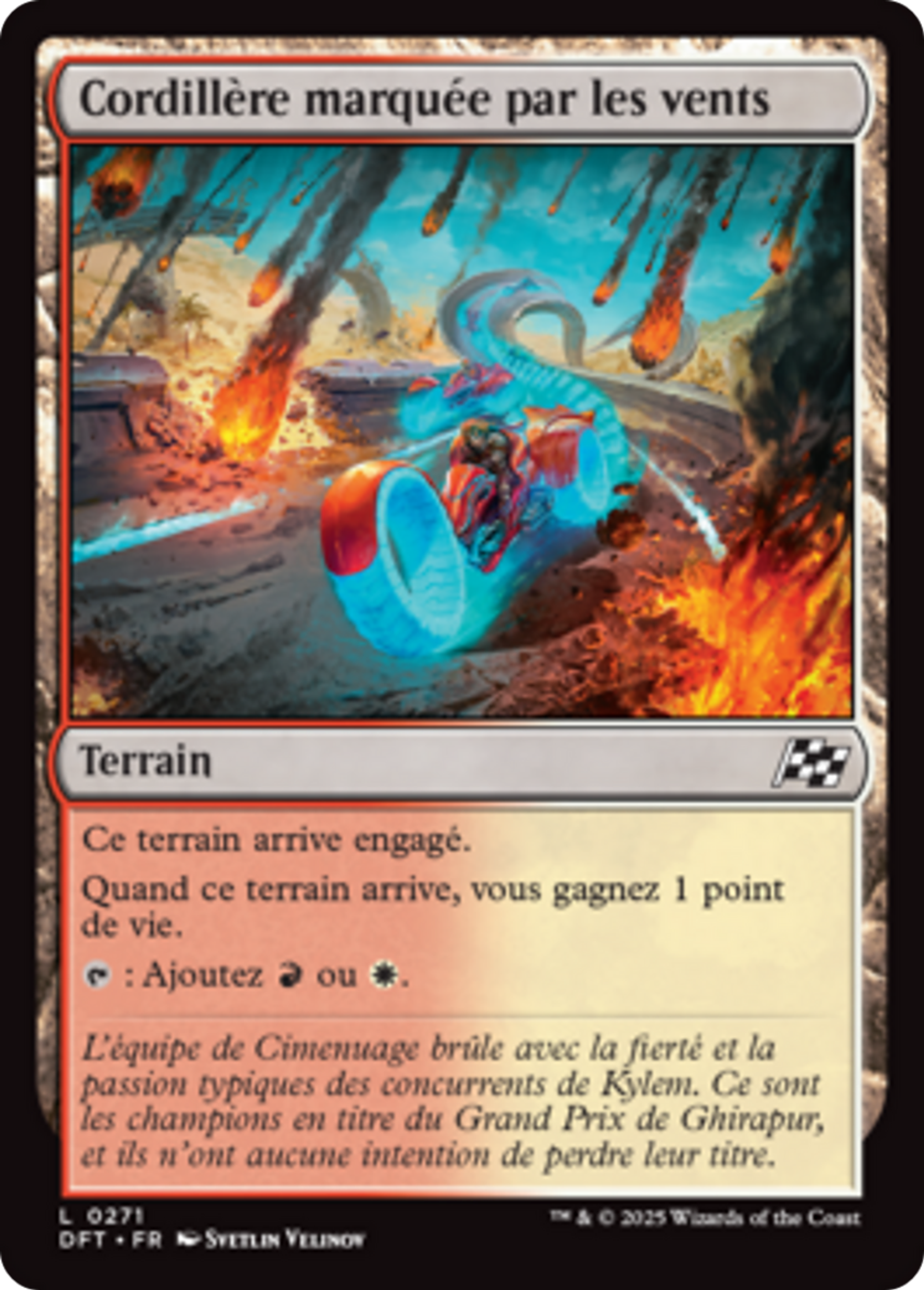 Cordillère marquée par les vents — Aetherdrift — Magic: The Gathering