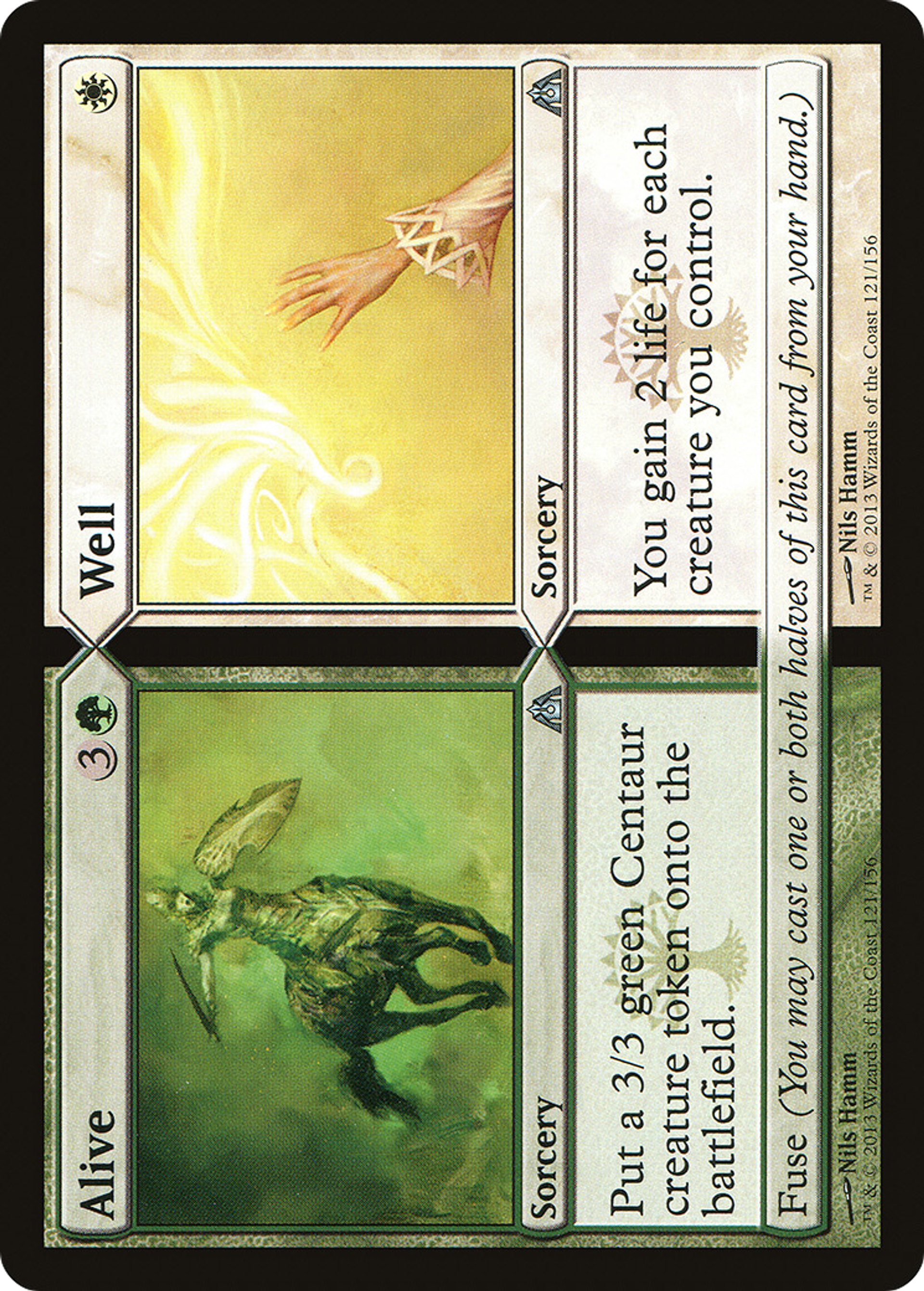 Alive // Well — Dragon's Maze — Magic: The Gathering