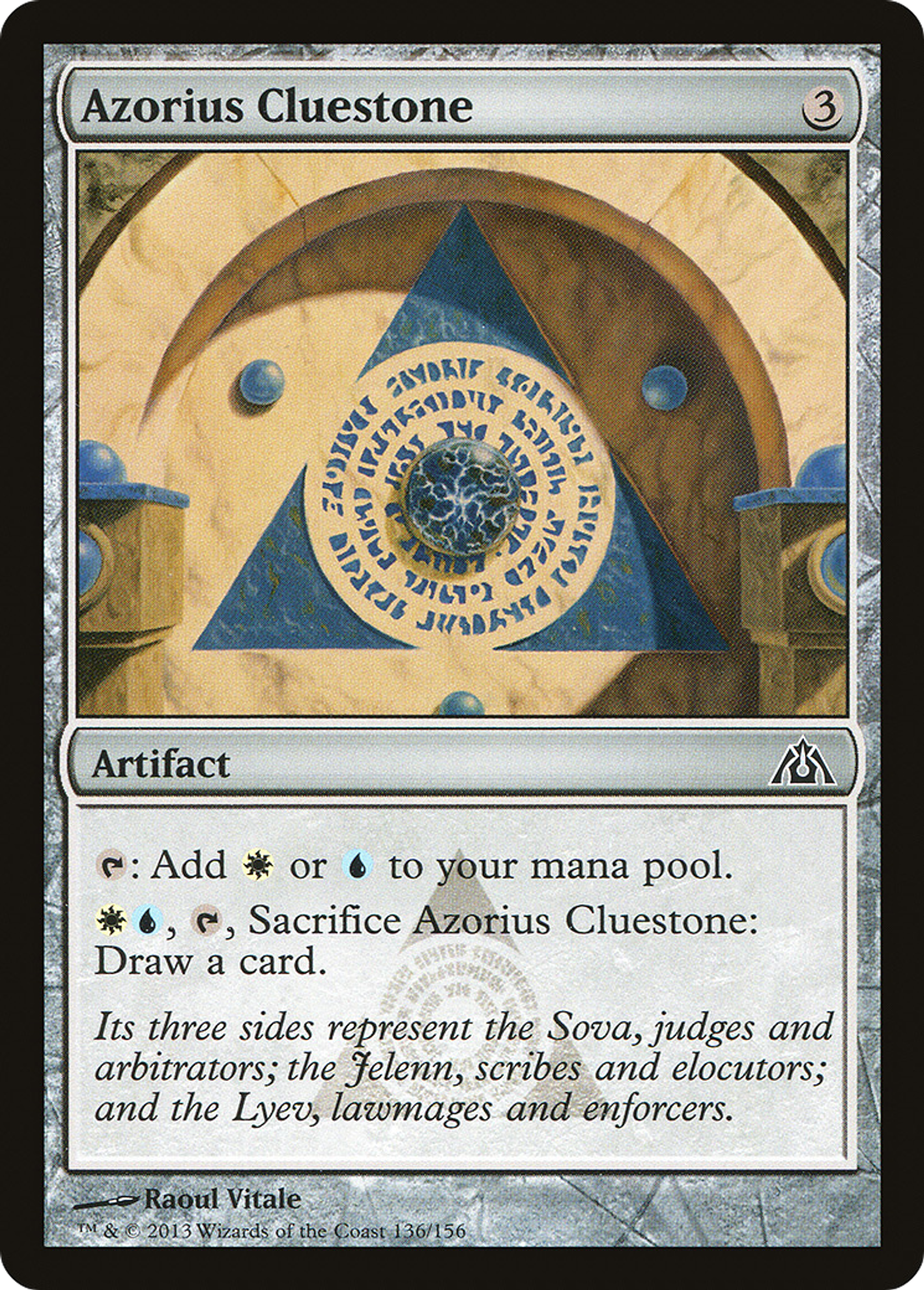 Azorius Cluestone — Dragon's Maze — Magic: The Gathering