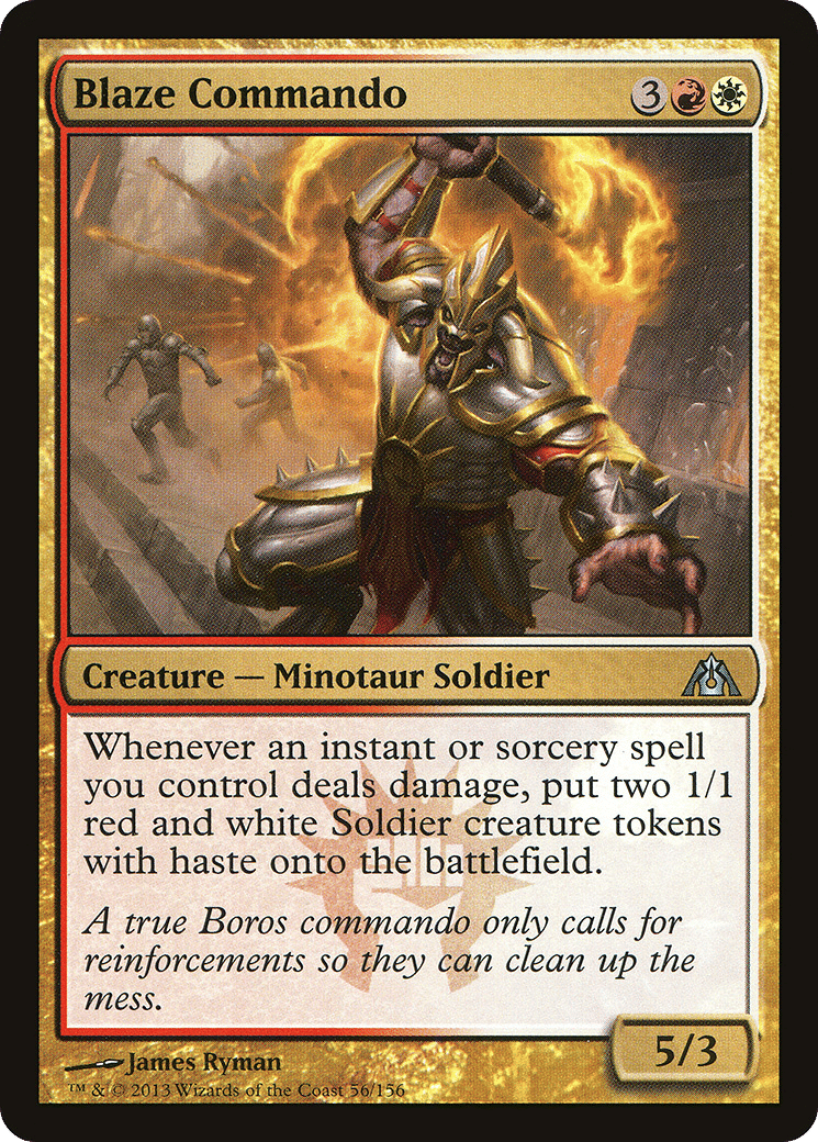 Commando du brasier — Dragon's Maze — Magic: The Gathering