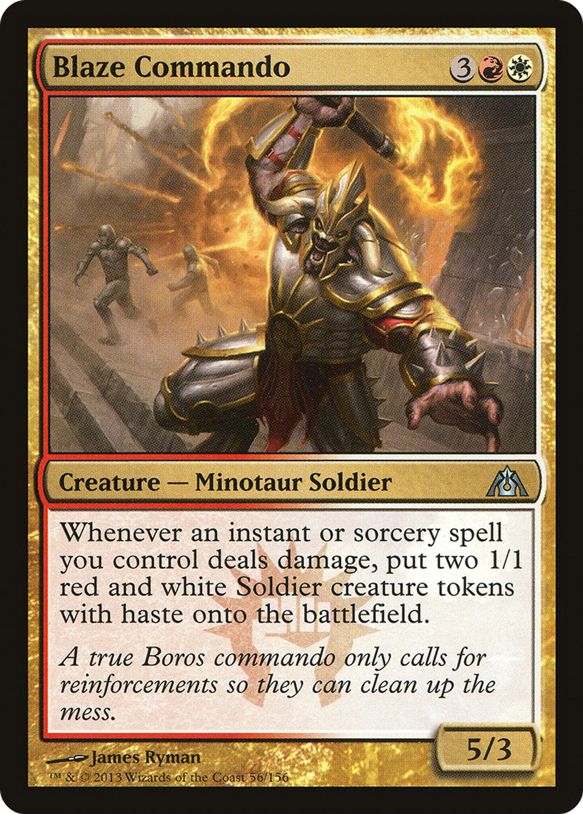 Blaze Commando — Dragon's Maze — Magic: The Gathering