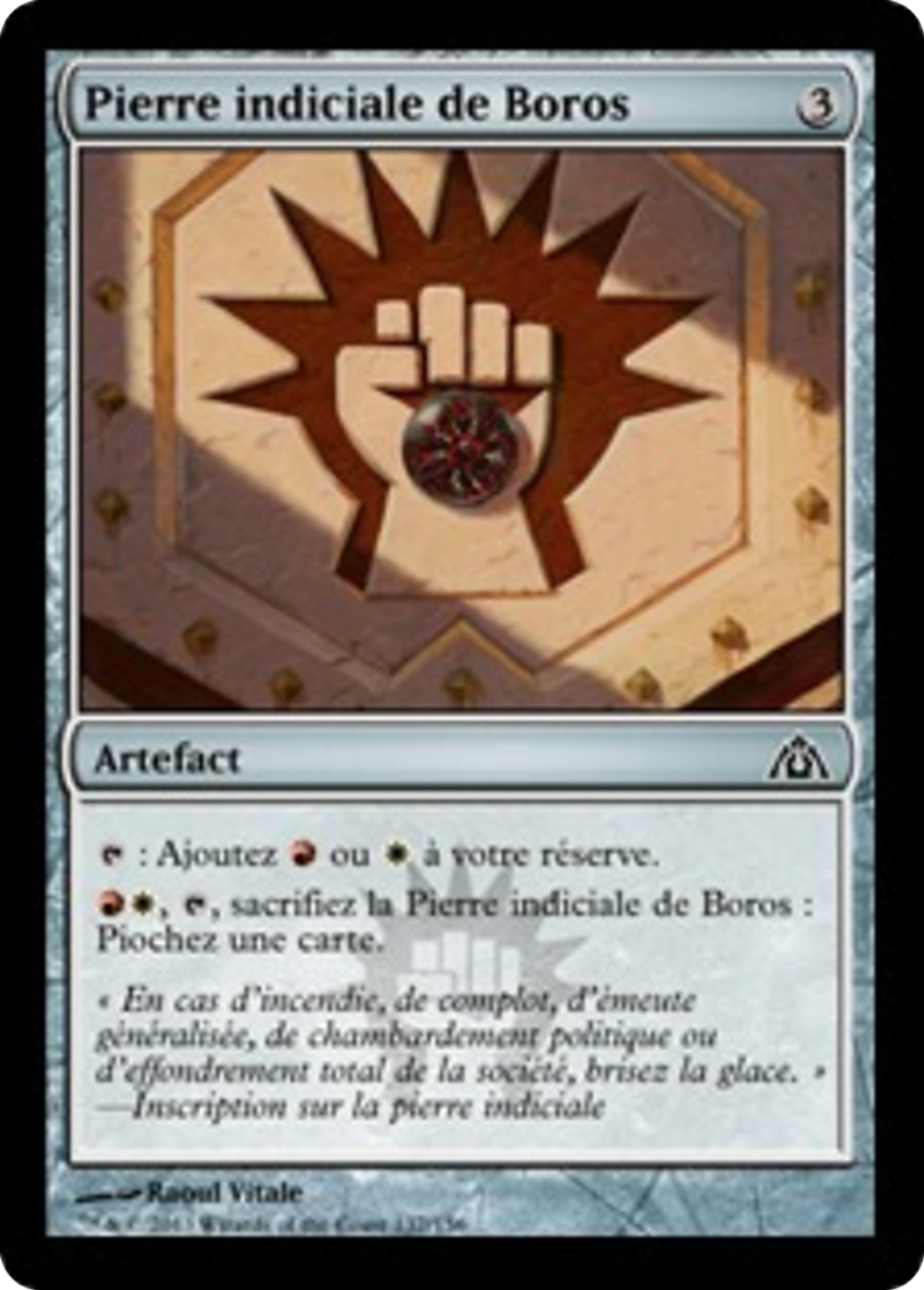 Pierre indiciale de Boros — Dragon's Maze — Magic: The Gathering