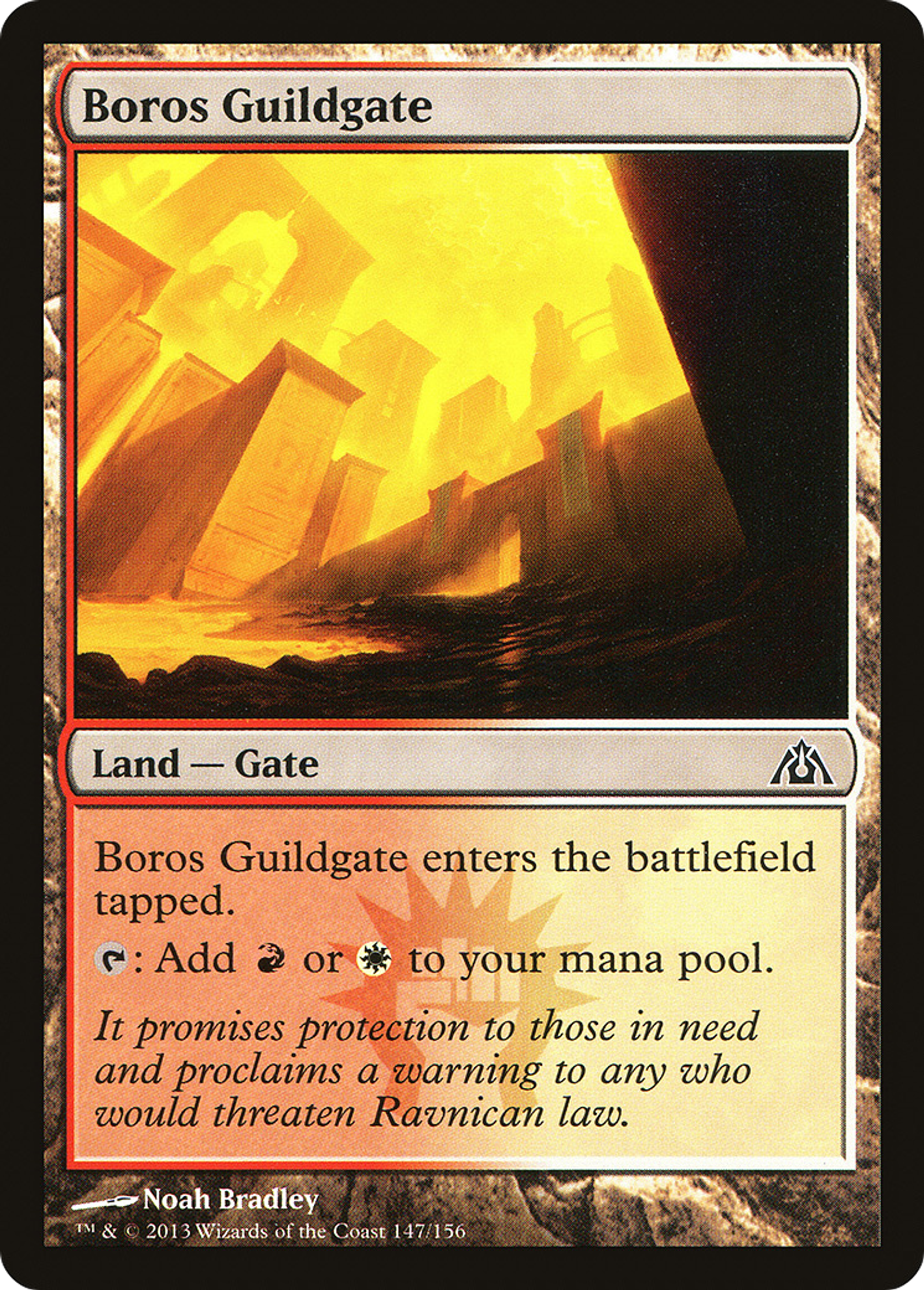 Boros Guildgate — Dragon's Maze — Magic: The Gathering