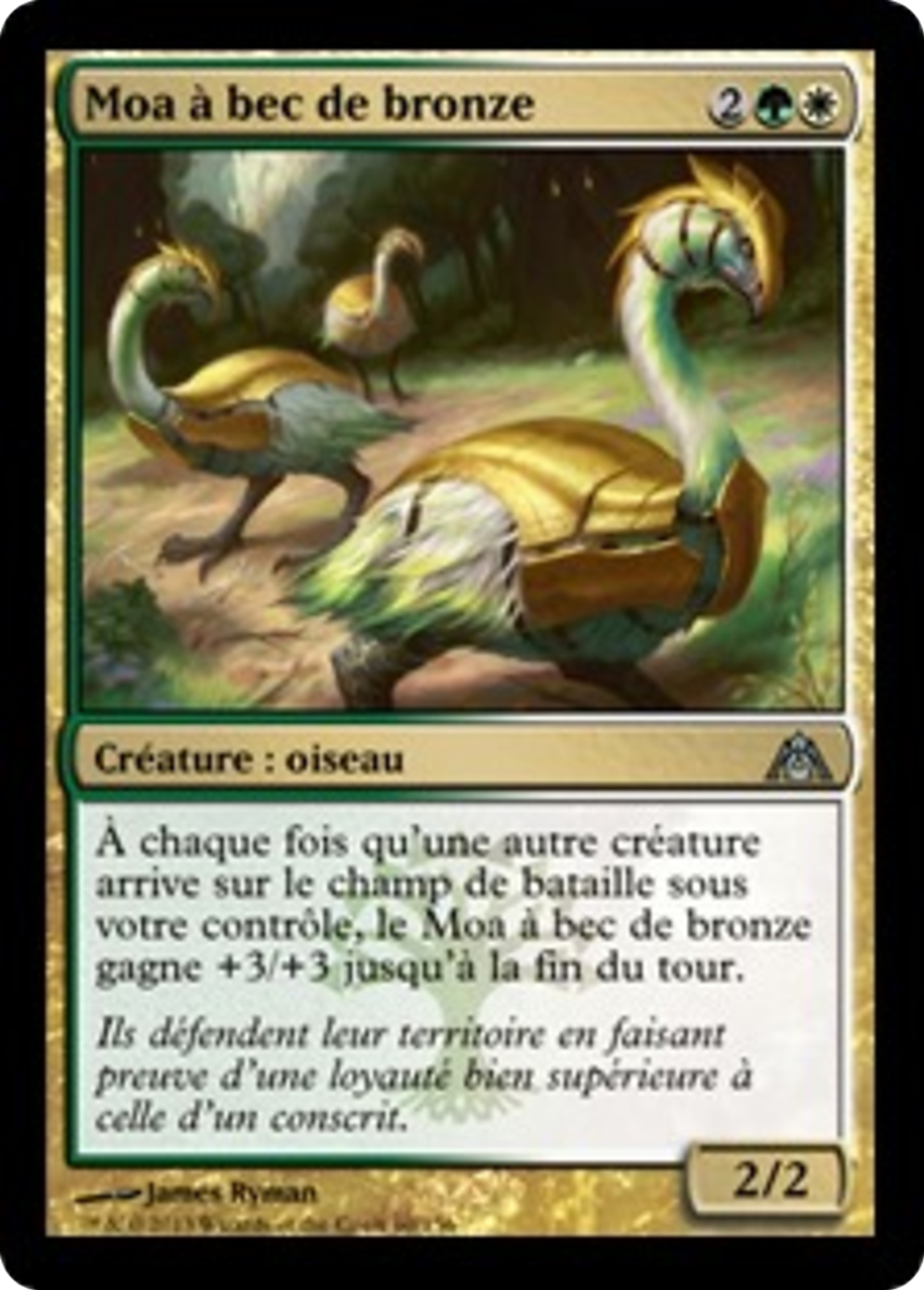 Moa à bec de bronze — Dragon's Maze — Magic: The Gathering